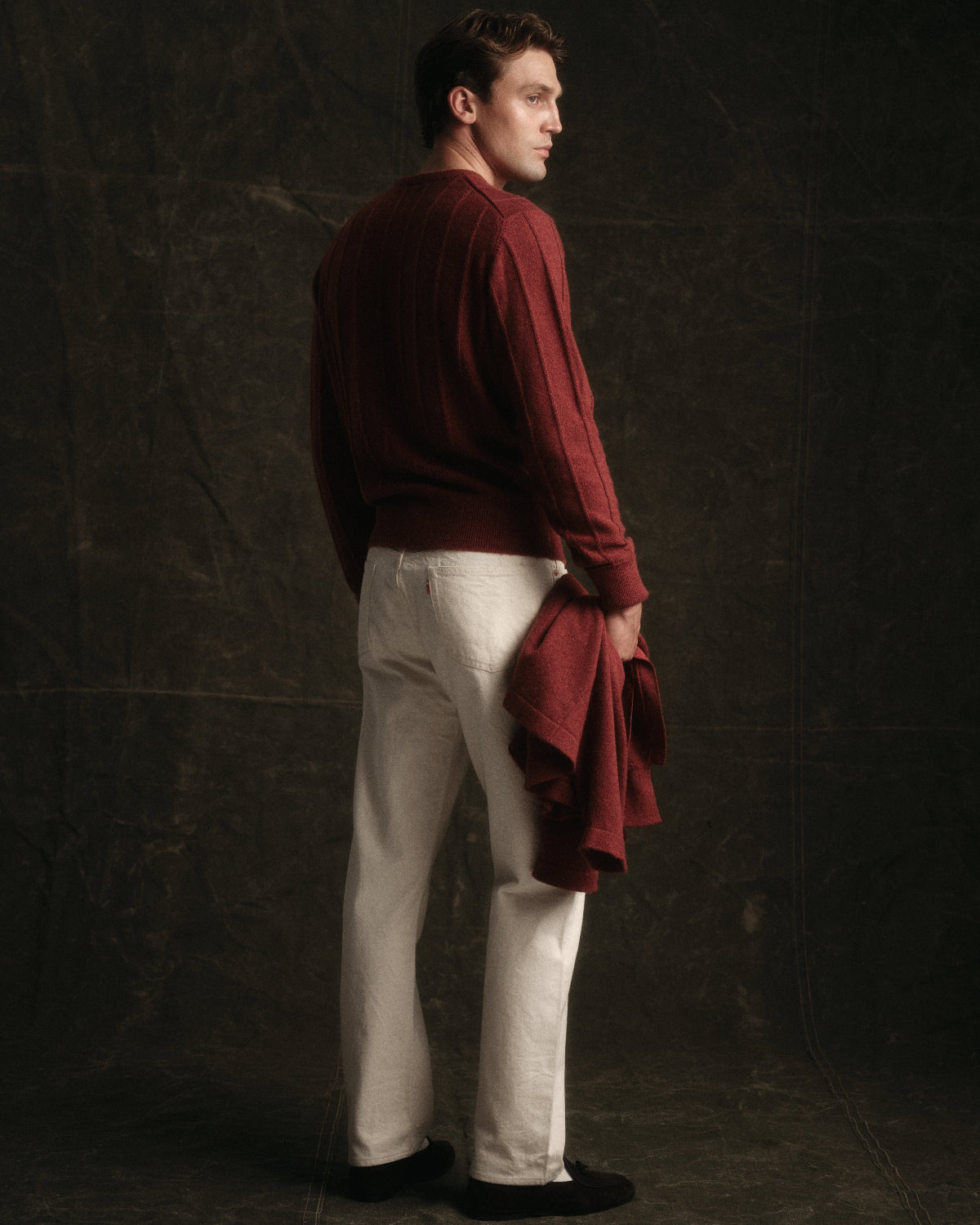 Camelhair Ridge Crew in Persimmon