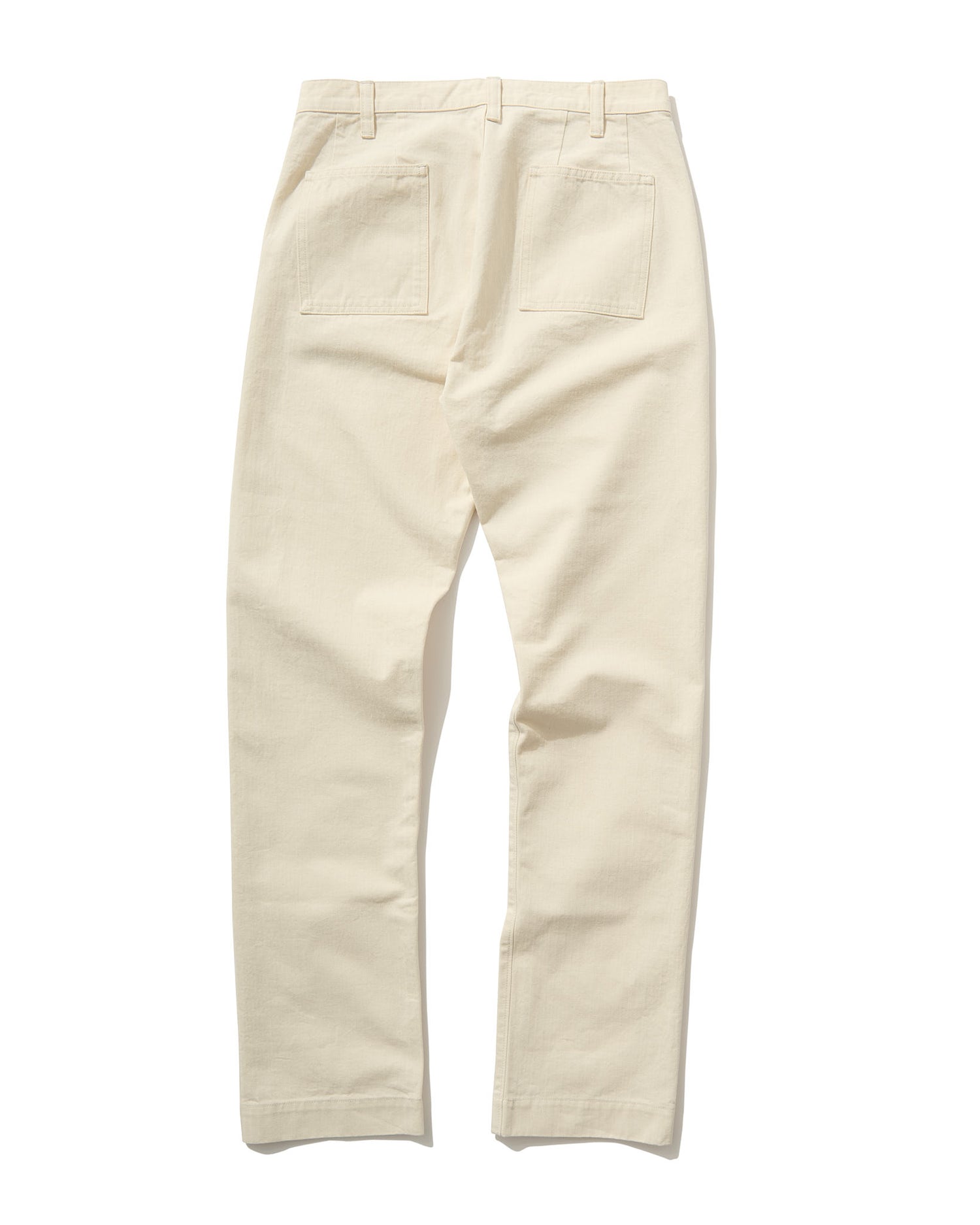 French Pocket Trouser in Cream HBT