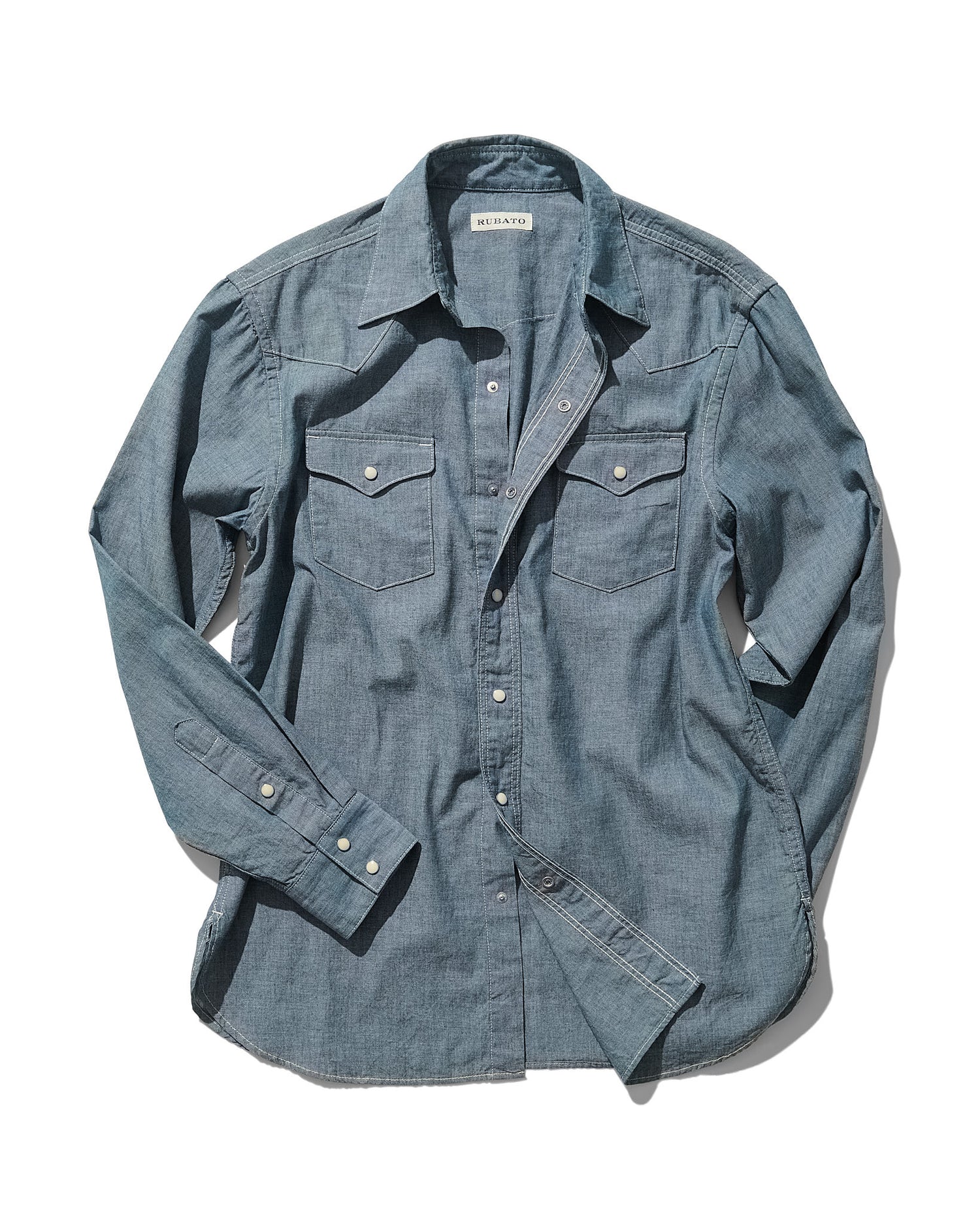 Roper Shirt in Light Blue Chambray