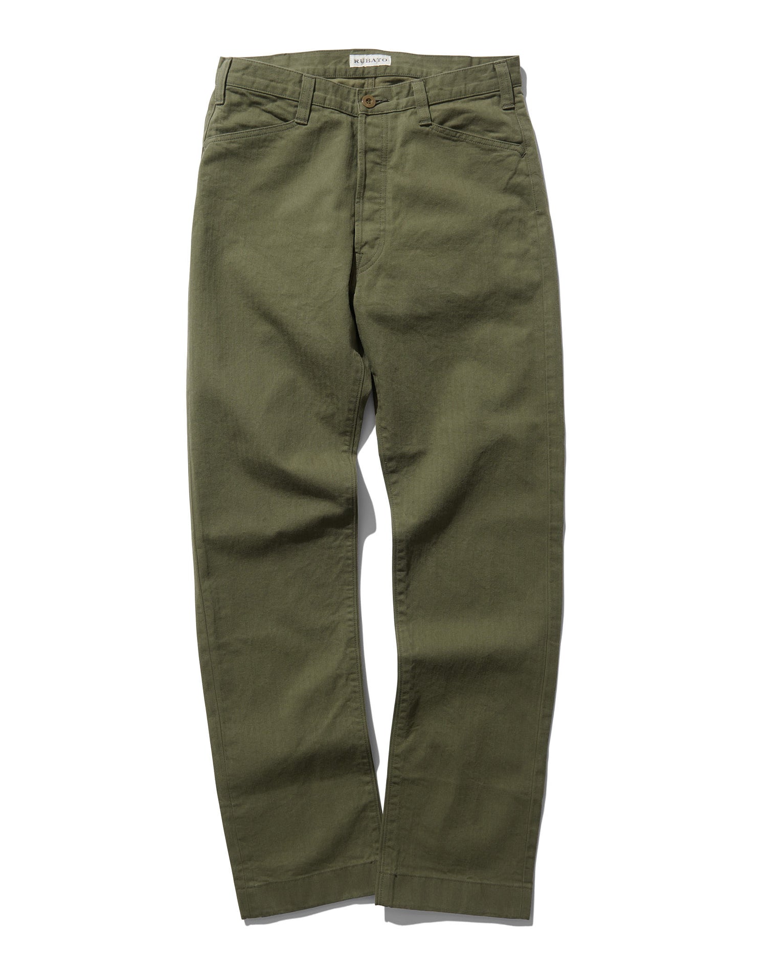 French Pocket Trouser in Green HBT