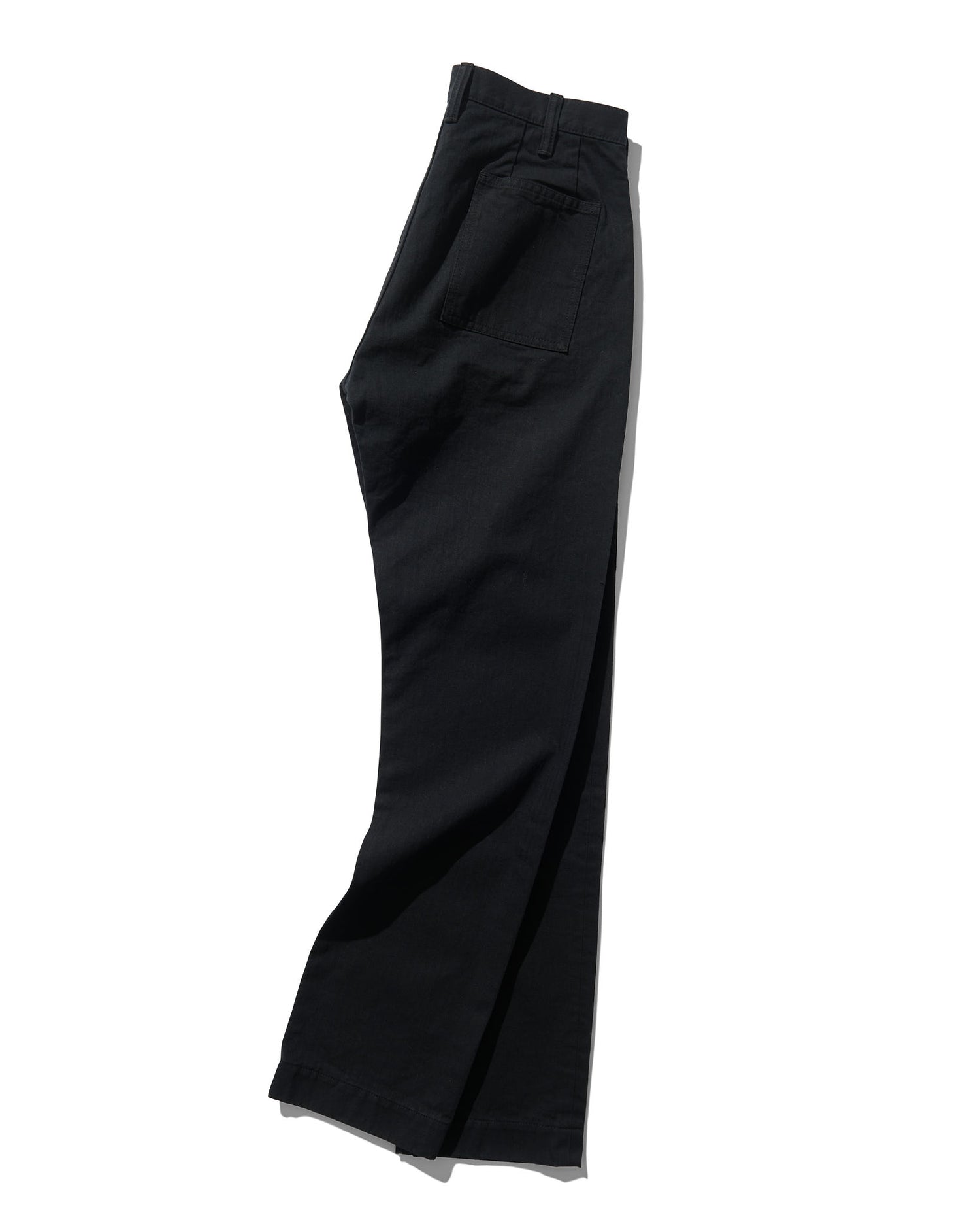 French Pocket Trouser in Black HBT