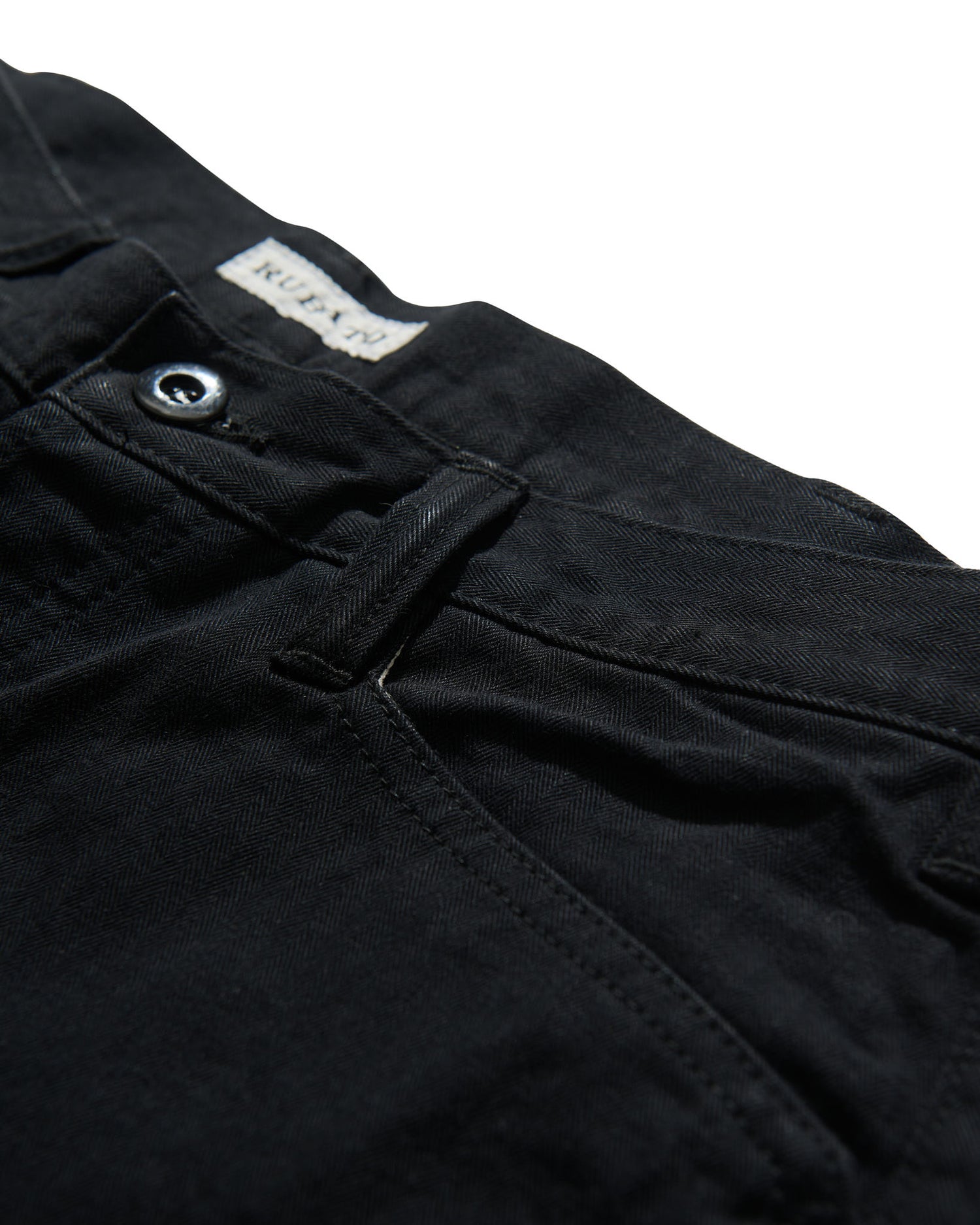 French Pocket Trouser in Black HBT