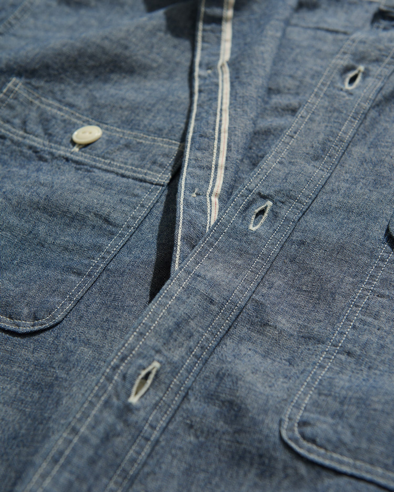 Work Shirt in Light Blue Selvage Chambray