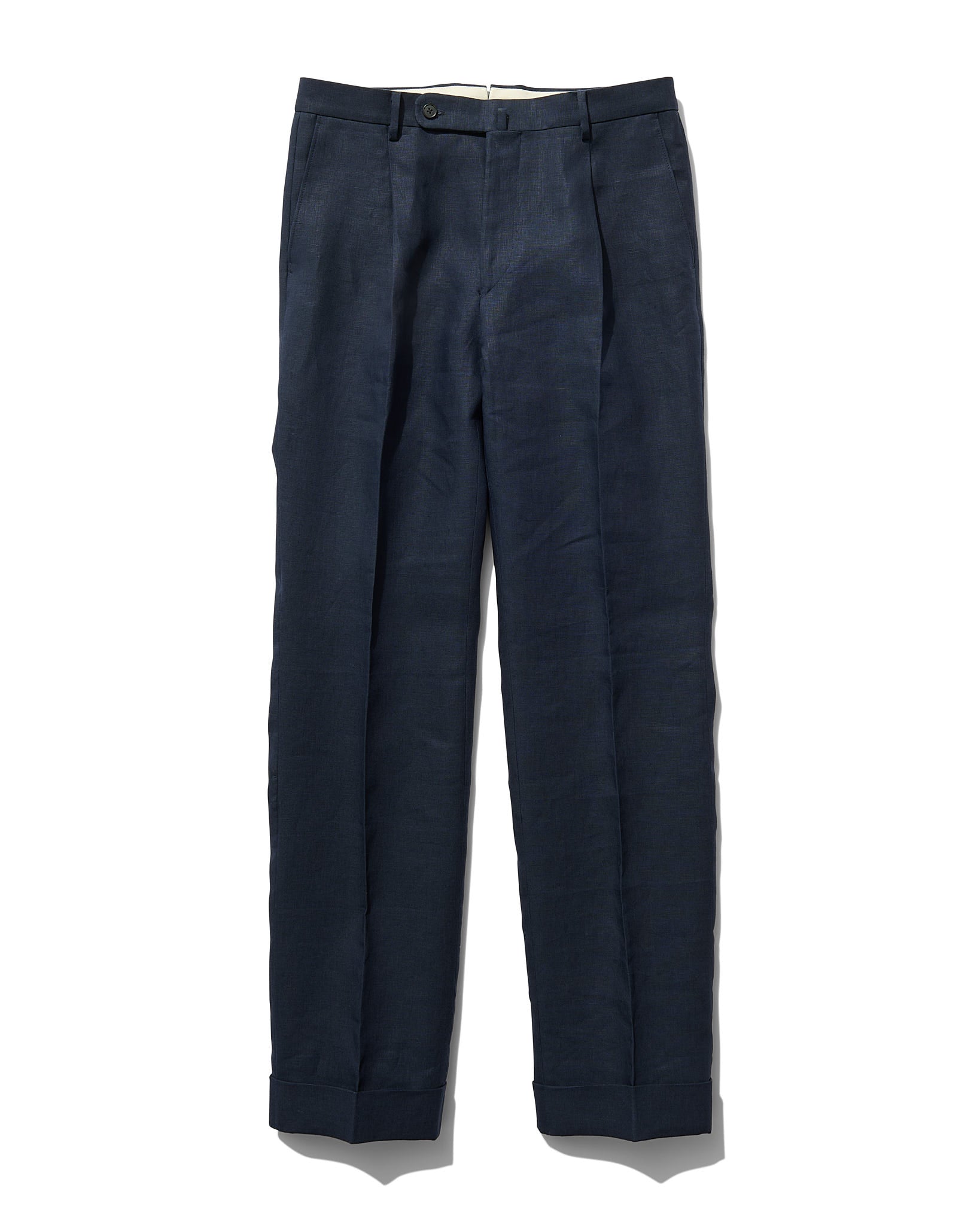 Linen Slacks in Navy