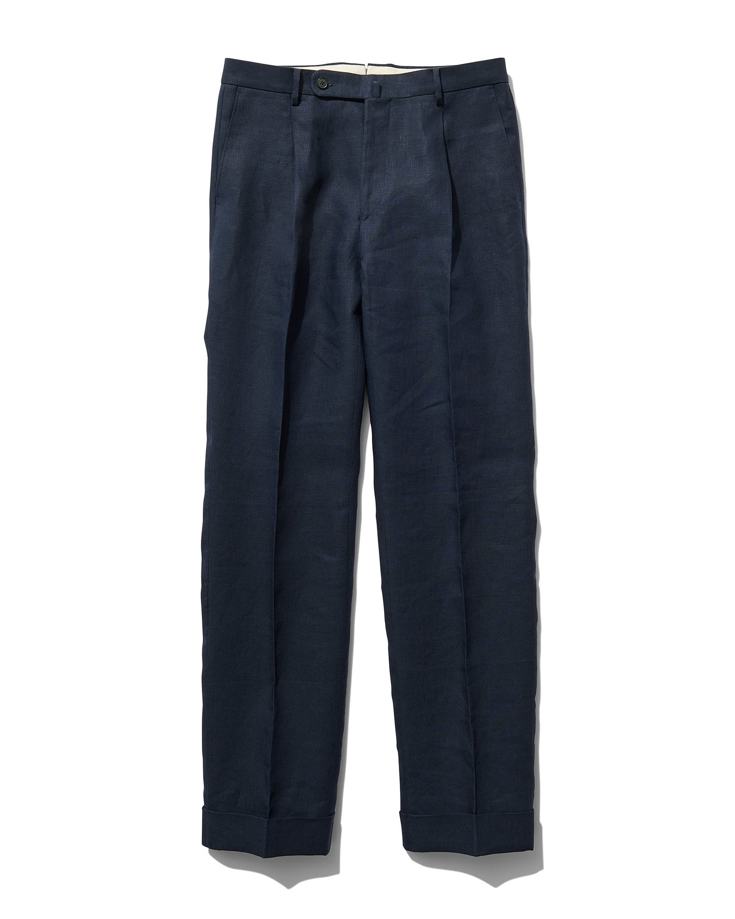 Linen Slacks in Navy