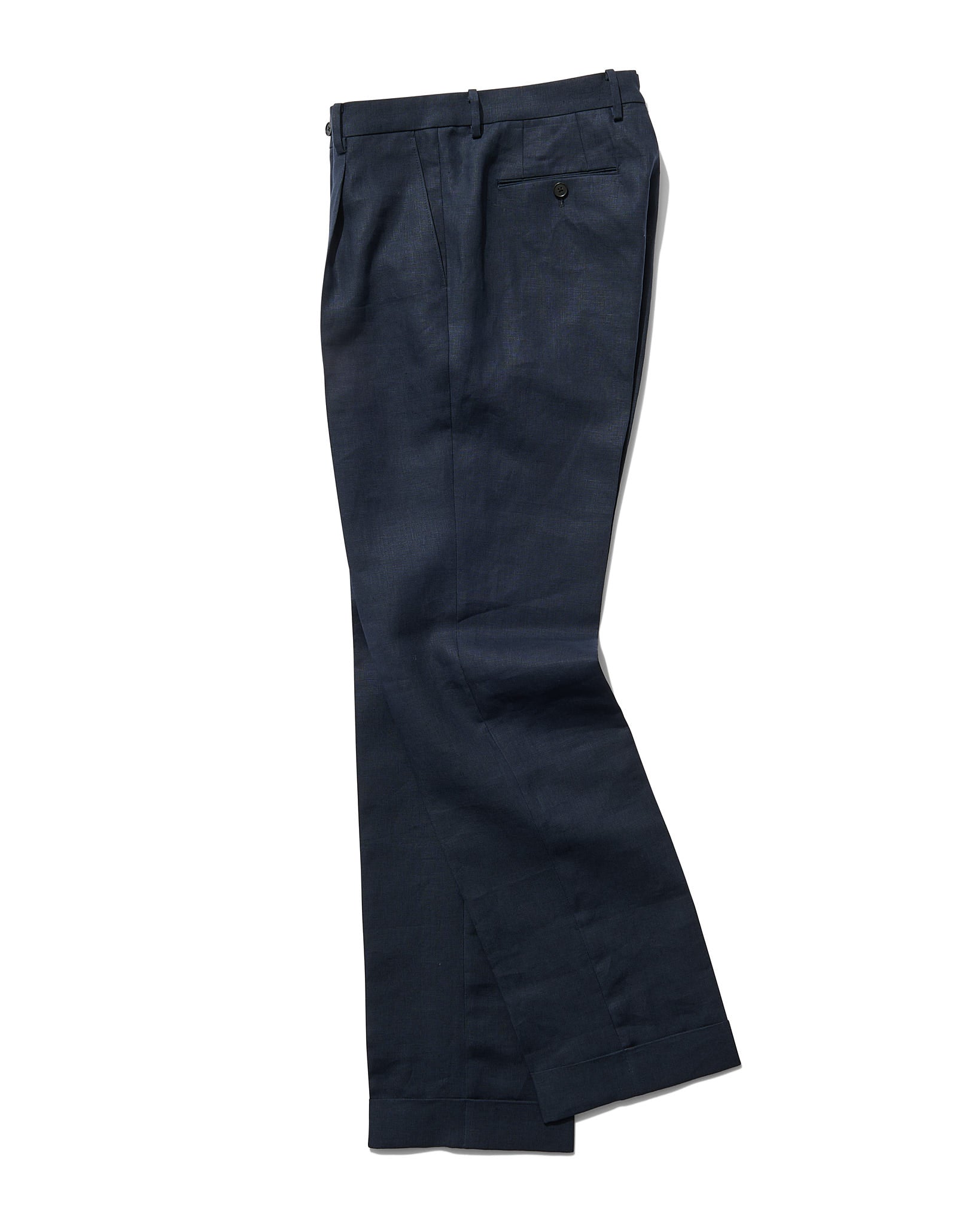 Linen Slacks in Navy