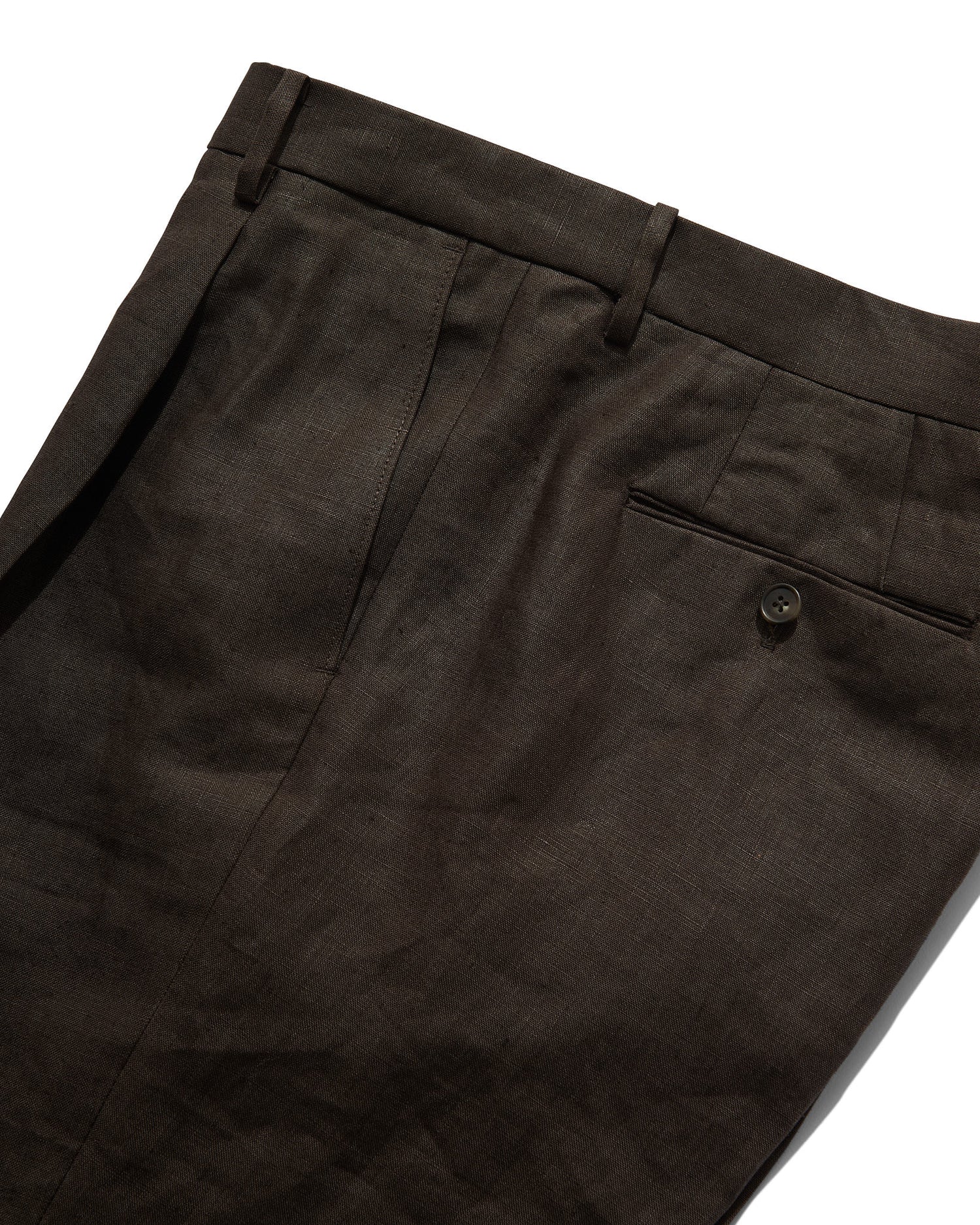 Linen Slacks in Brown