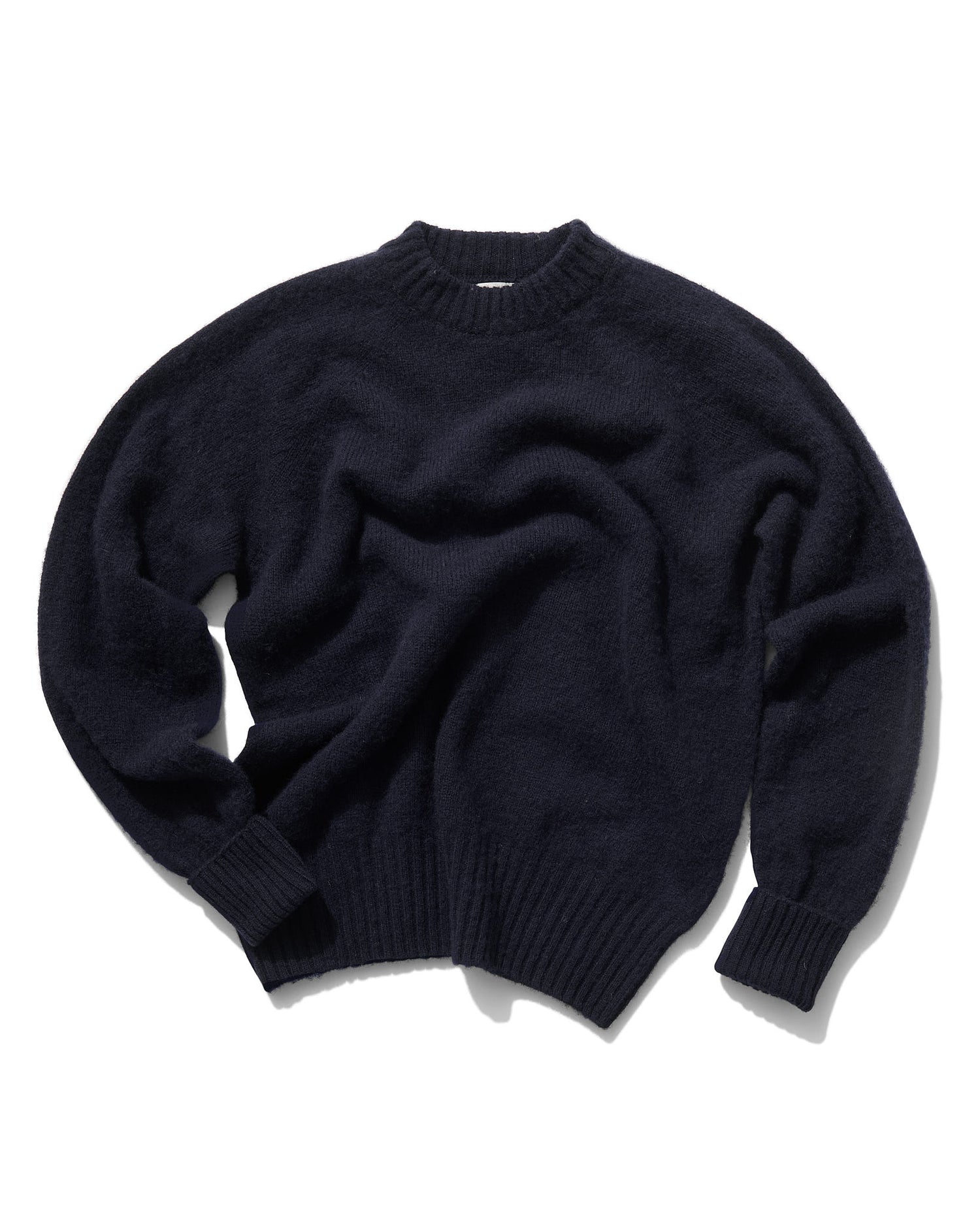 Brushed Shetland in Navy