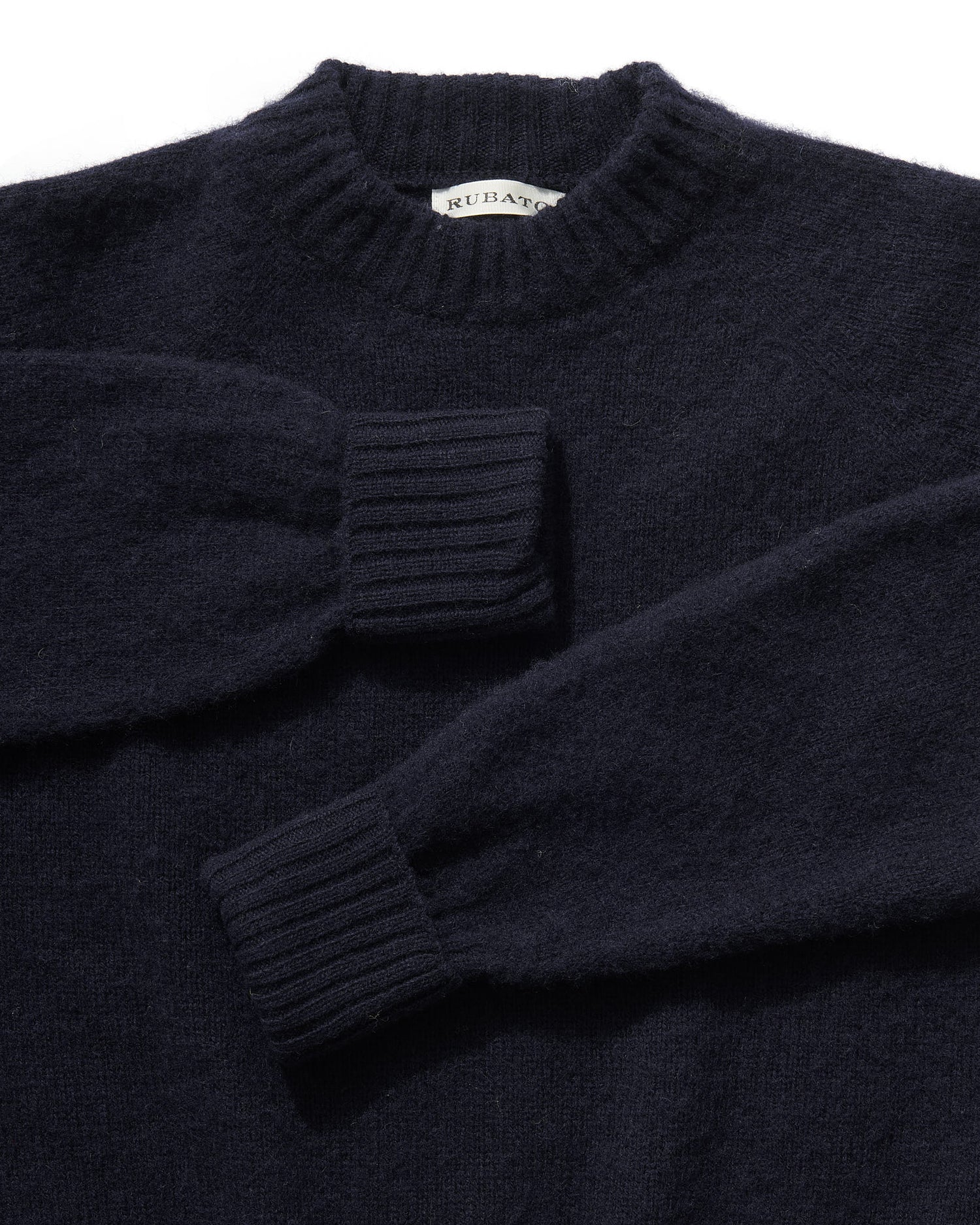 Brushed Shetland in Navy