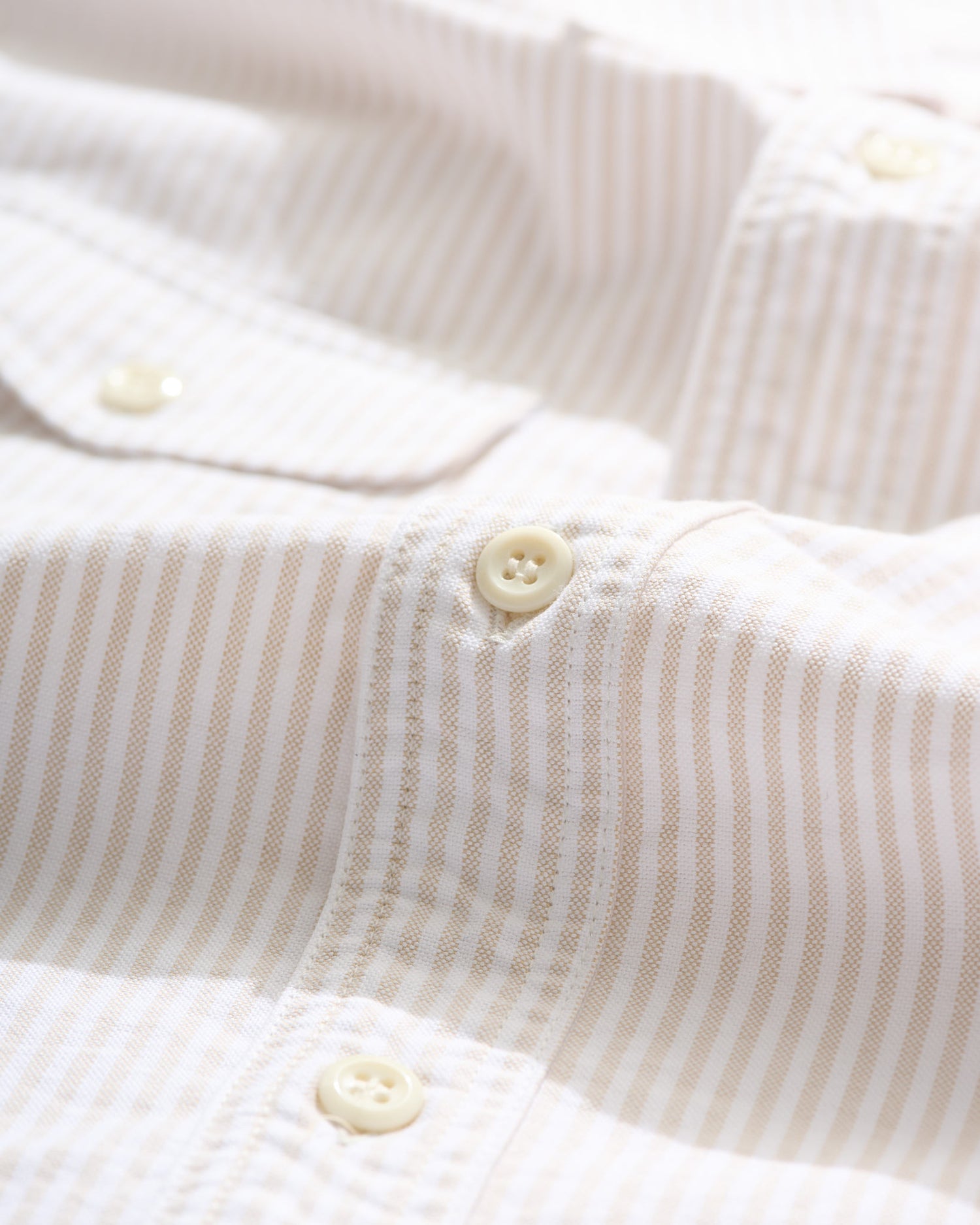 "R"-Shirt in Beige Stripe
