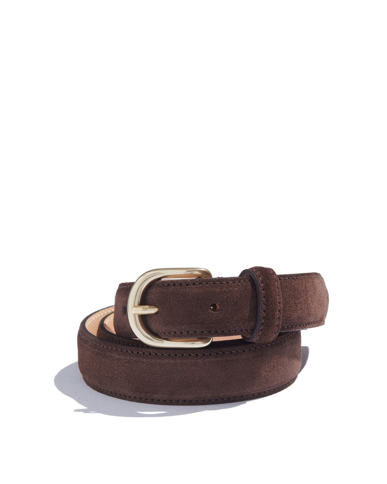 Classic Belt in Brown Suede