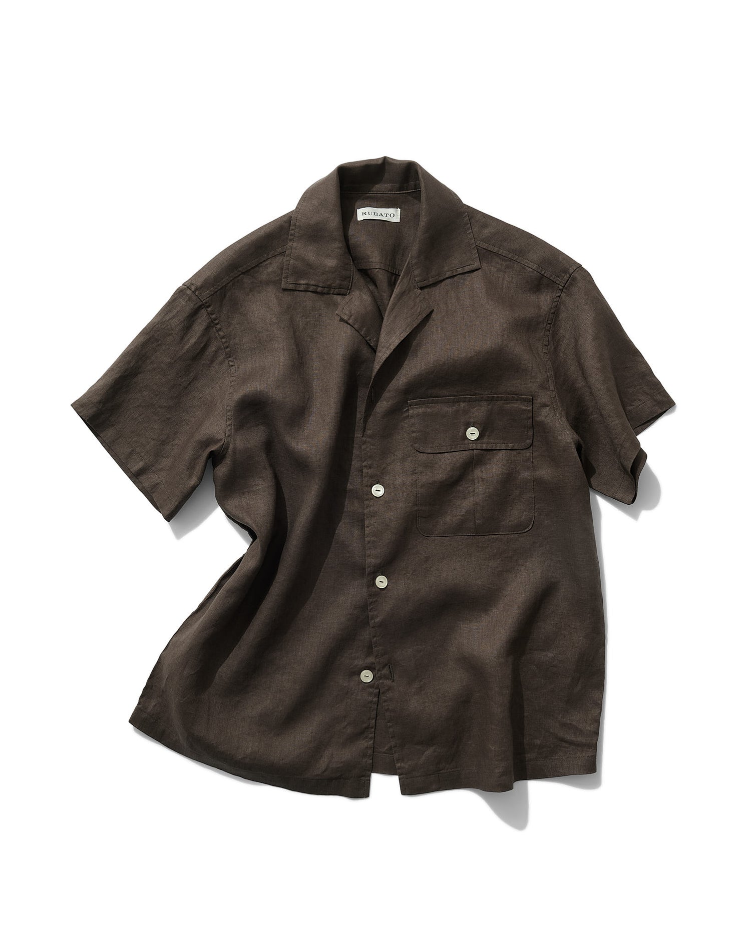 Camp Collar Shirt in Brown
