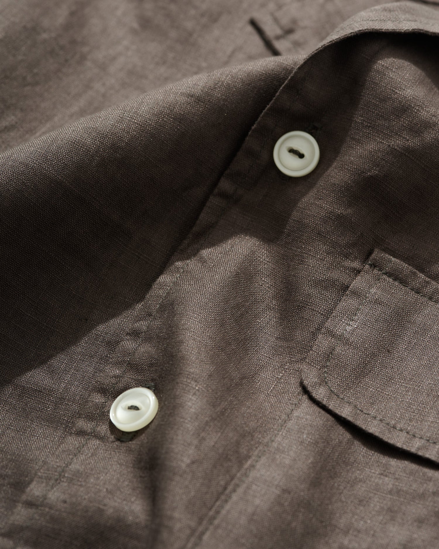 Camp Collar Shirt in Brown