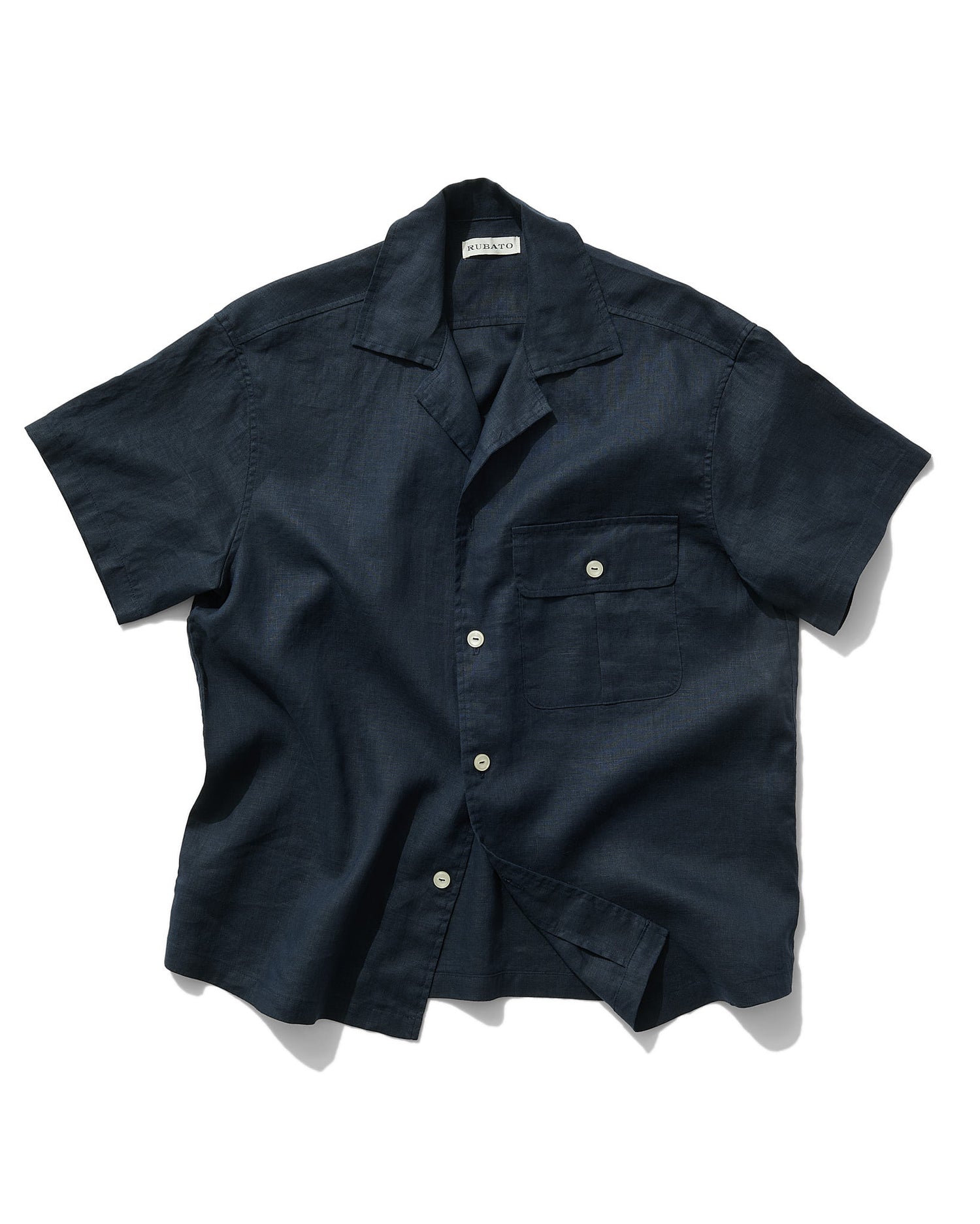 Camp Collar Shirt in Navy