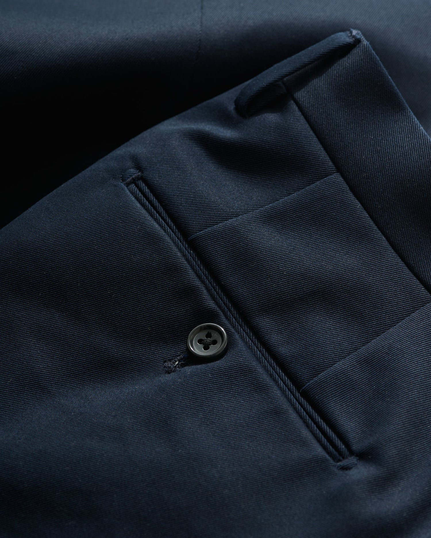 Cotton Slacks in Navy