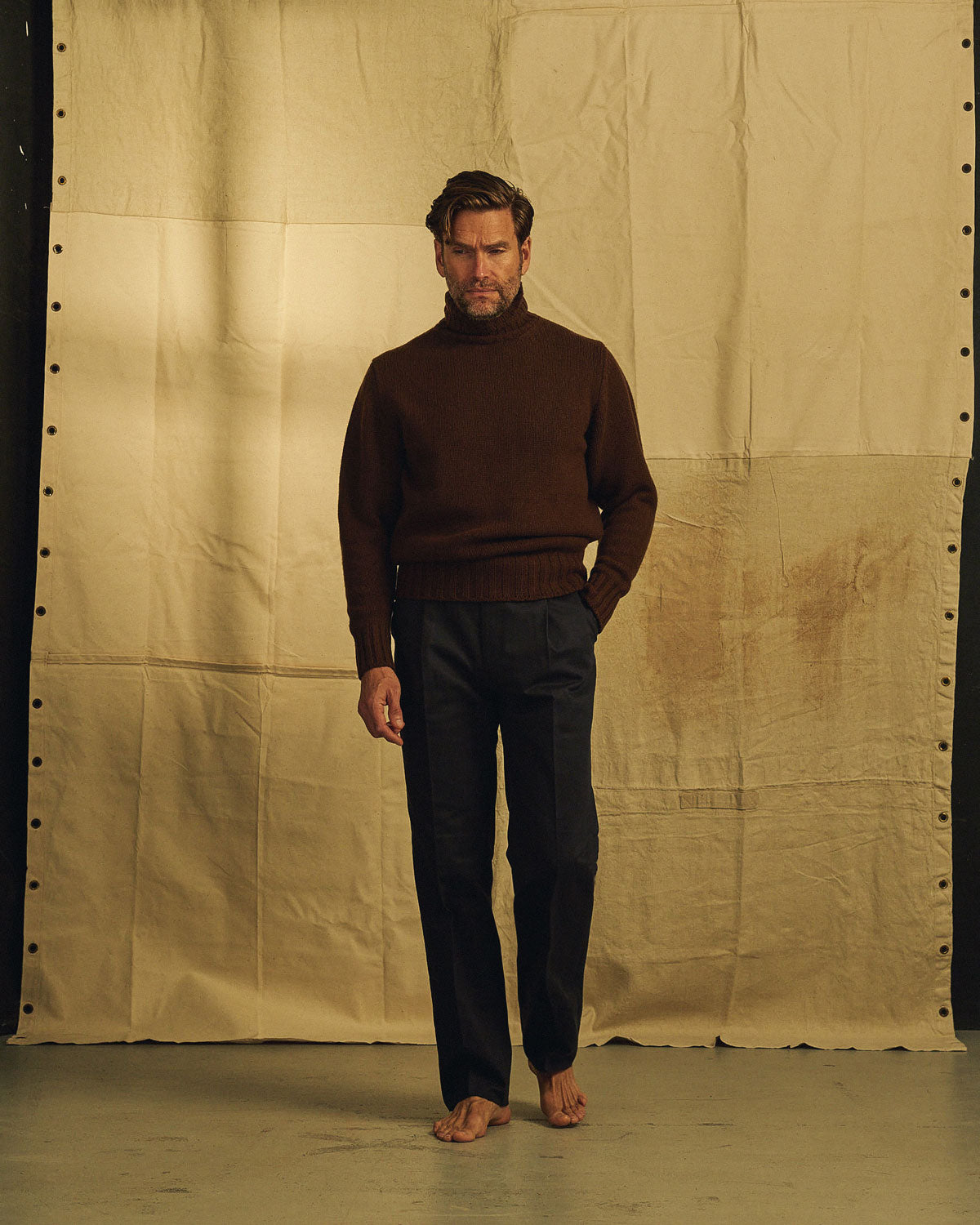 Explorer's Roll Neck in Hazel