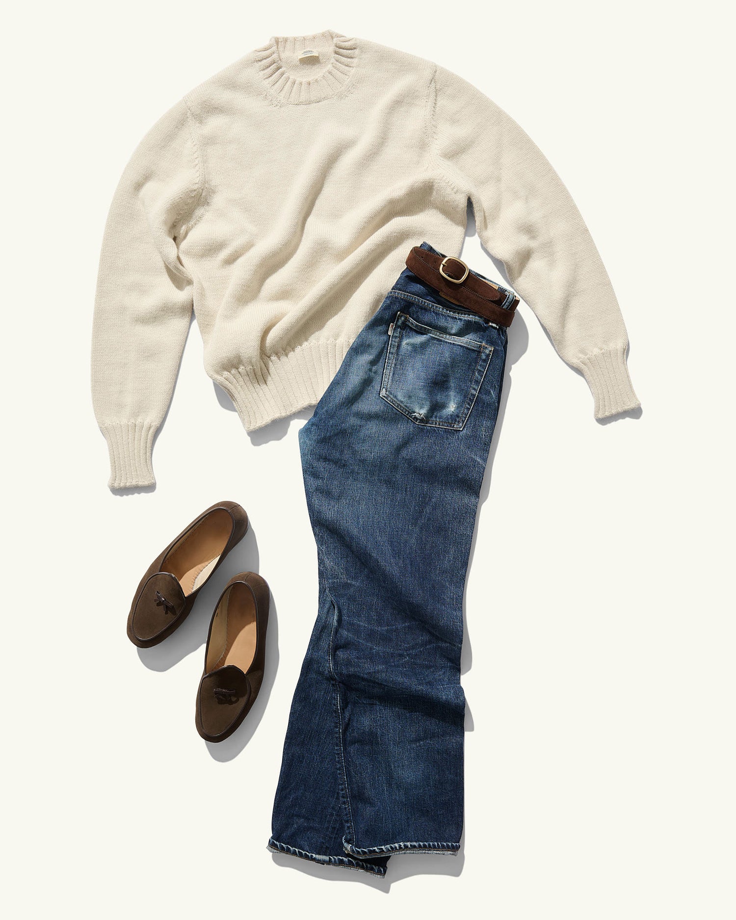 Nonpareil Cortina Crew Neck in Bianco