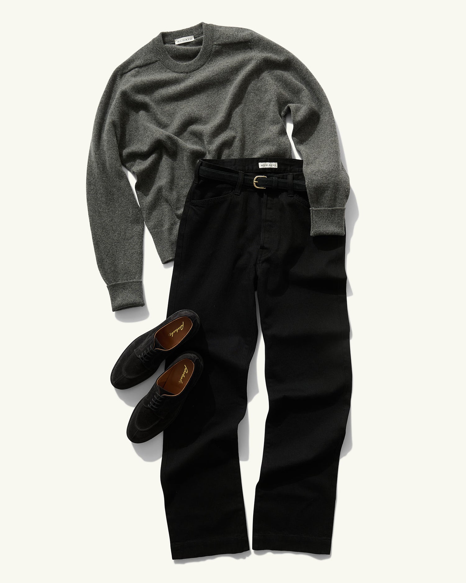 French Pocket Deck Pant in Black Denim