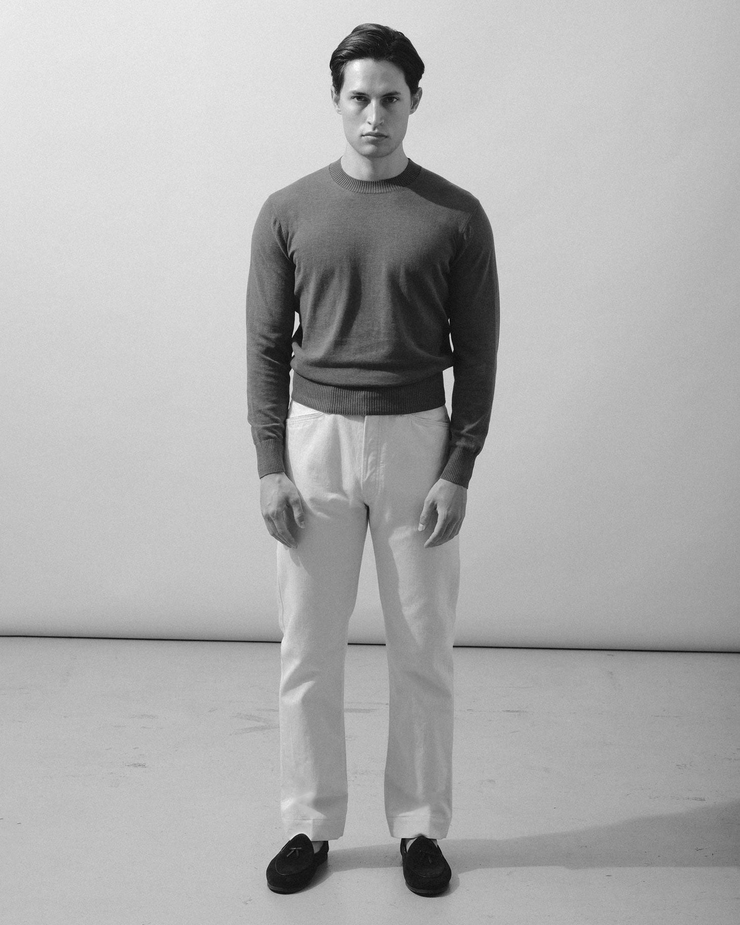 French Pocket Trouser in Black HBT