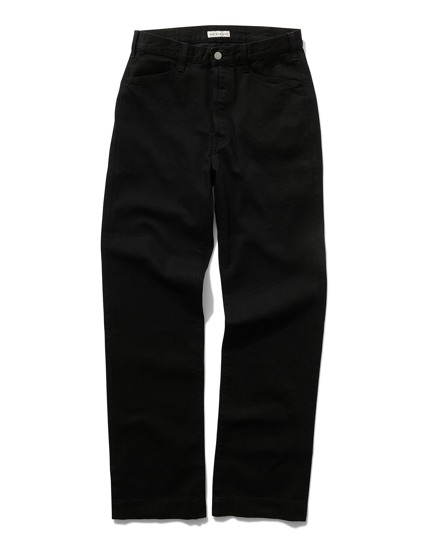 French Pocket Deck Pant in Black Denim