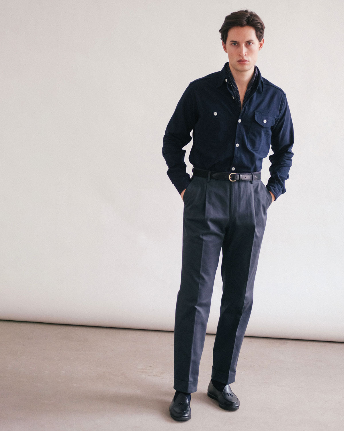 Heavy Weight Dress Chino in Navy