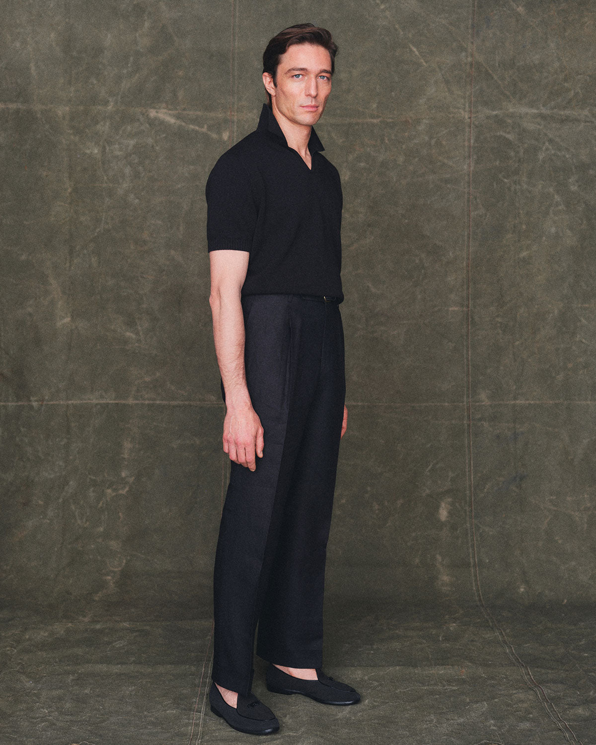 Linen Slacks in Black