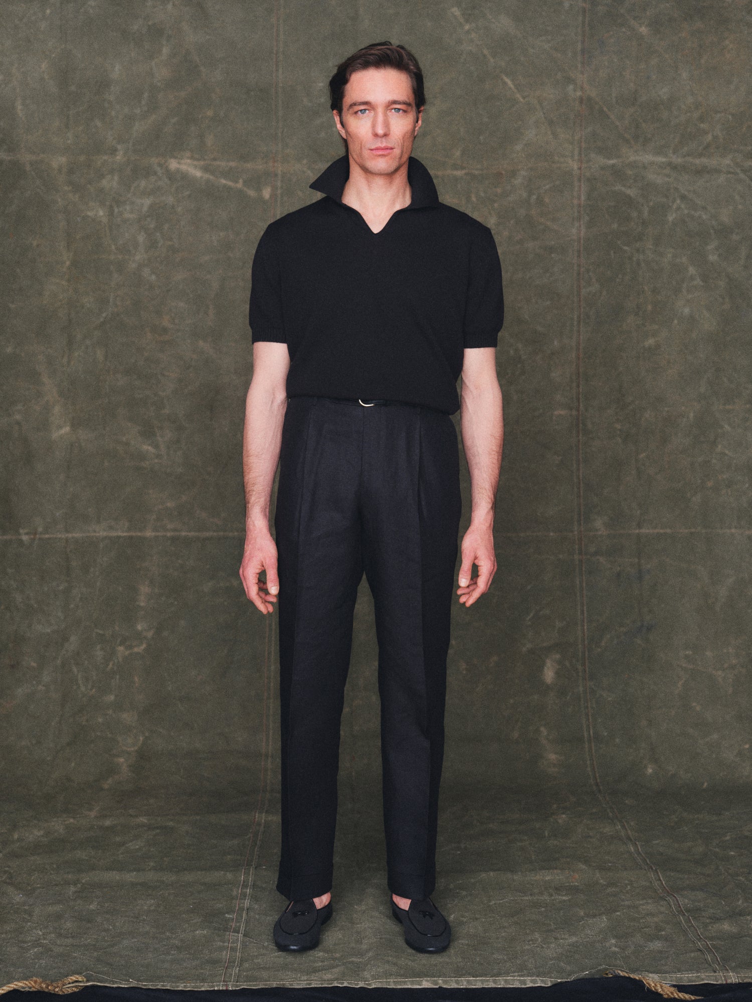 Linen Slacks in Black