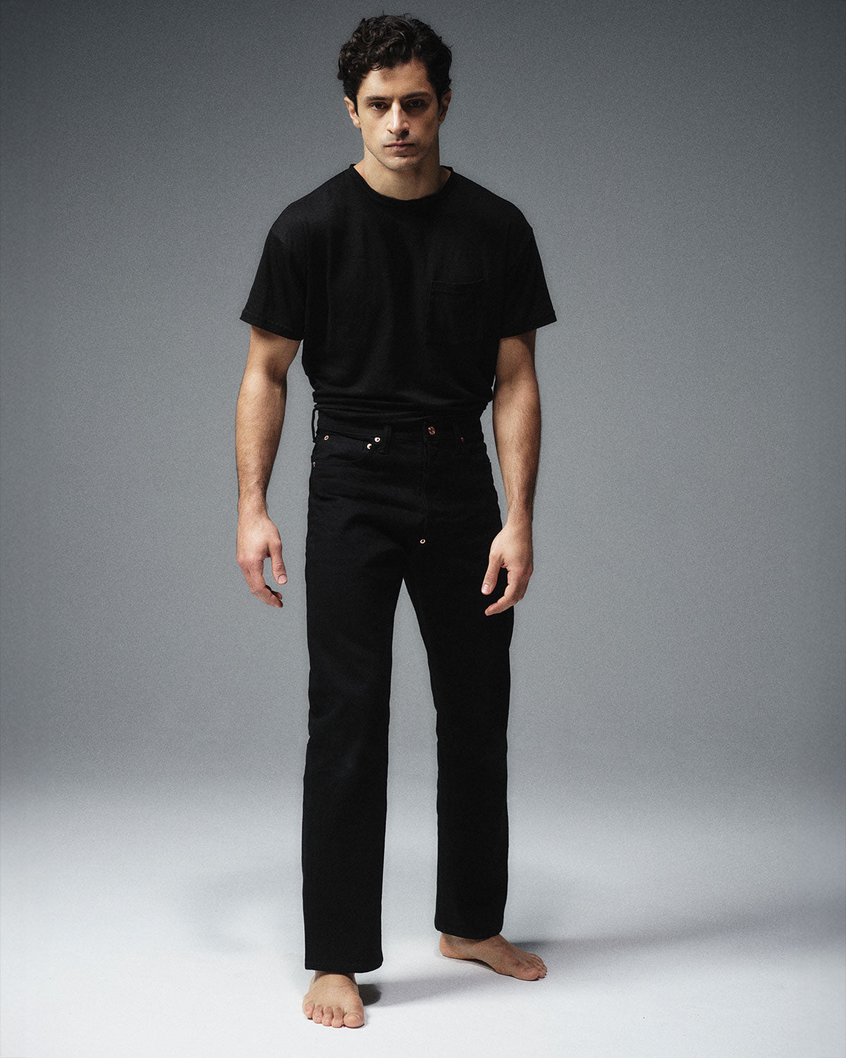High Rise Wide Leg - Back To Black Leather 