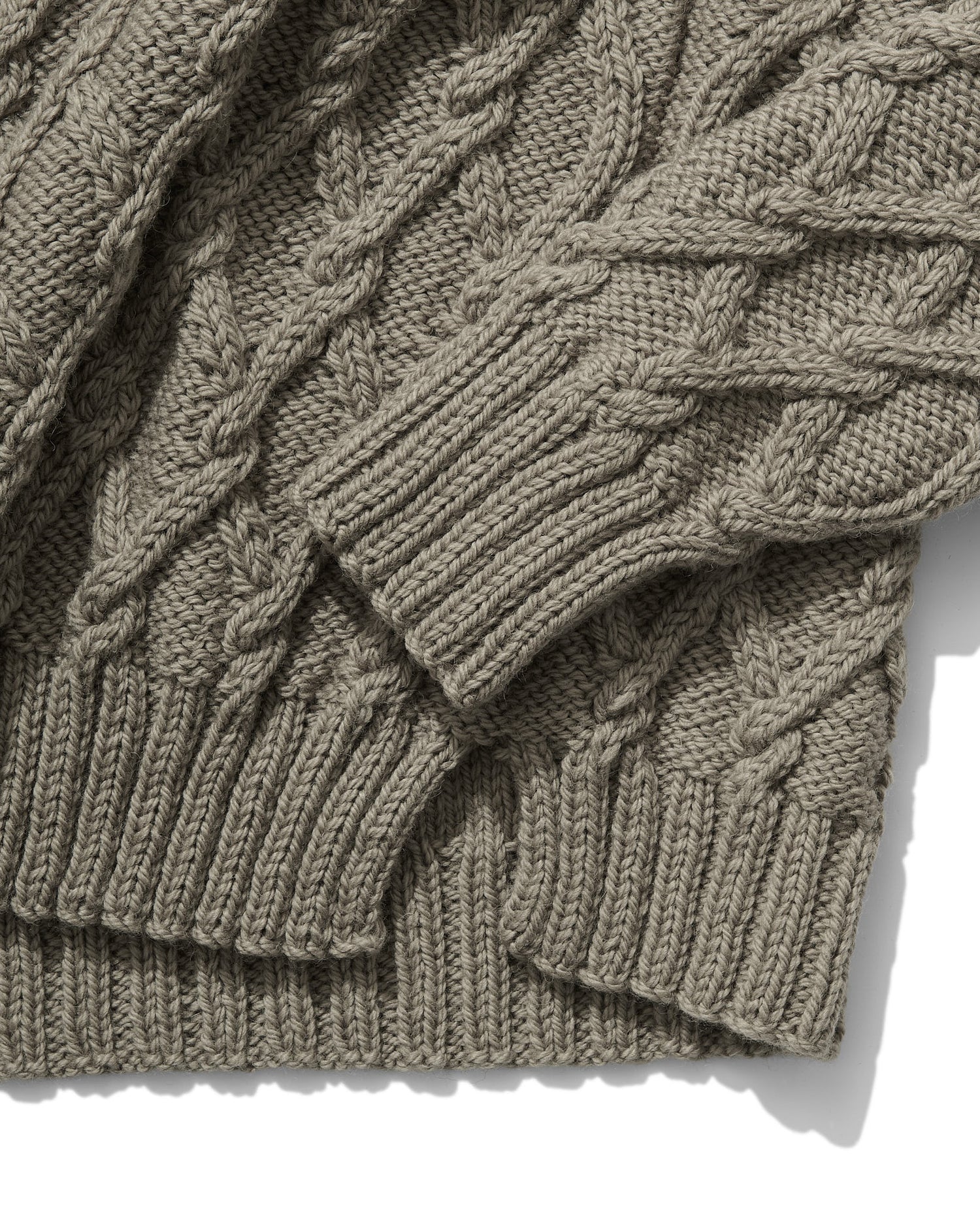 Hand-Knitted Lambswool Mariner Roll Neck Cannon