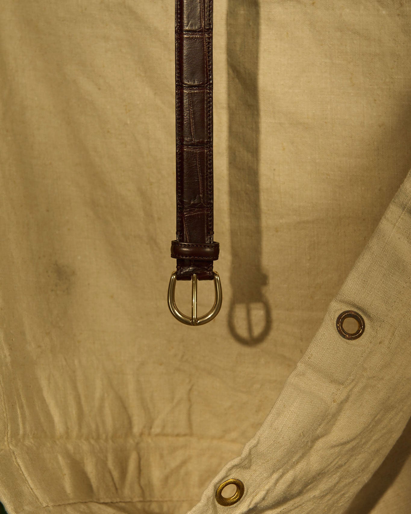 Nonpareil Brown Mississippi Alligator Belt