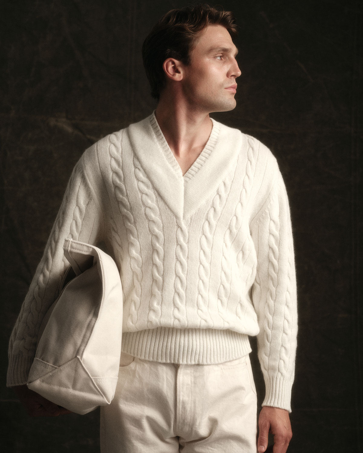 Sportsweater in Vintage White