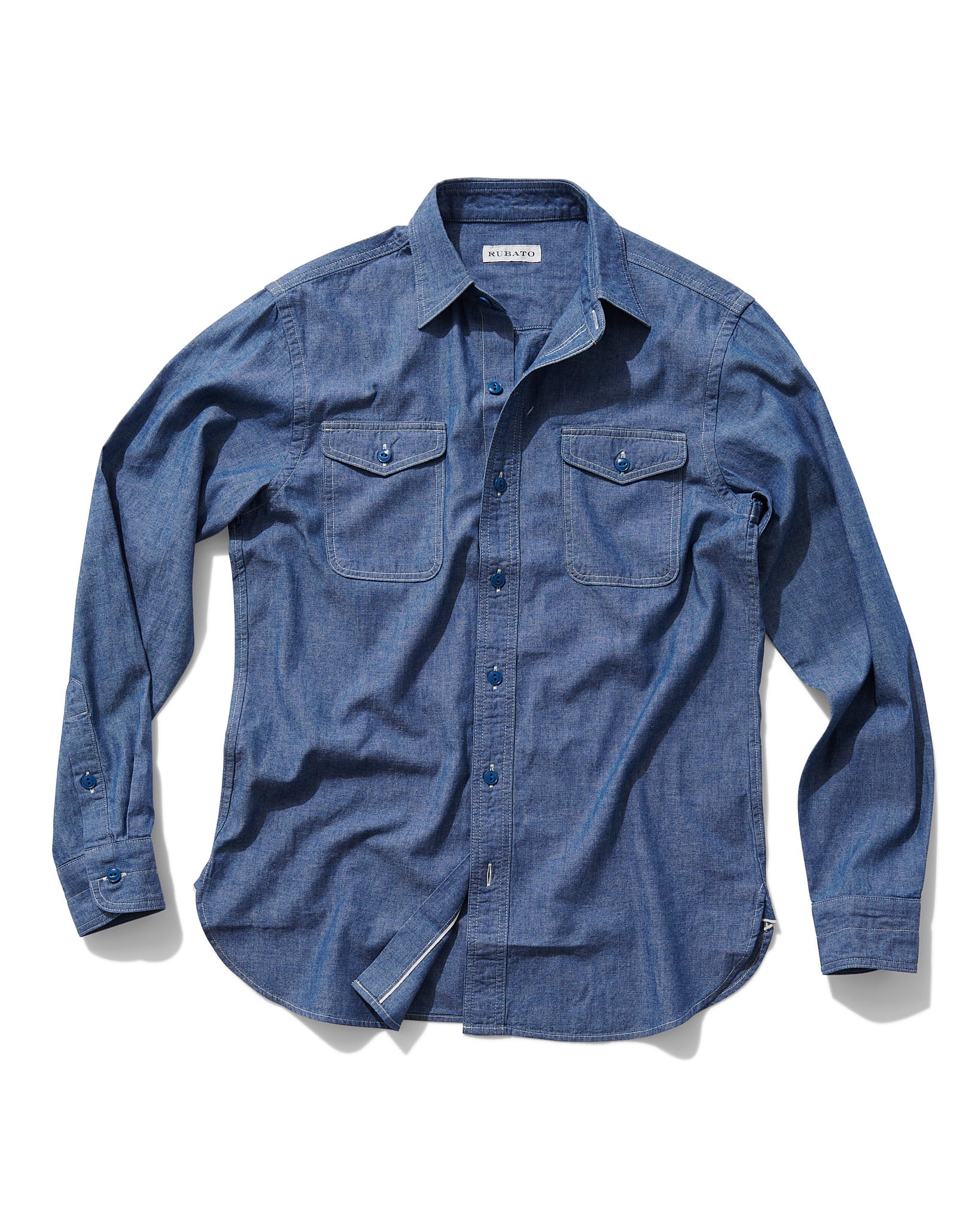 "R" Shirt in Classic Chambray