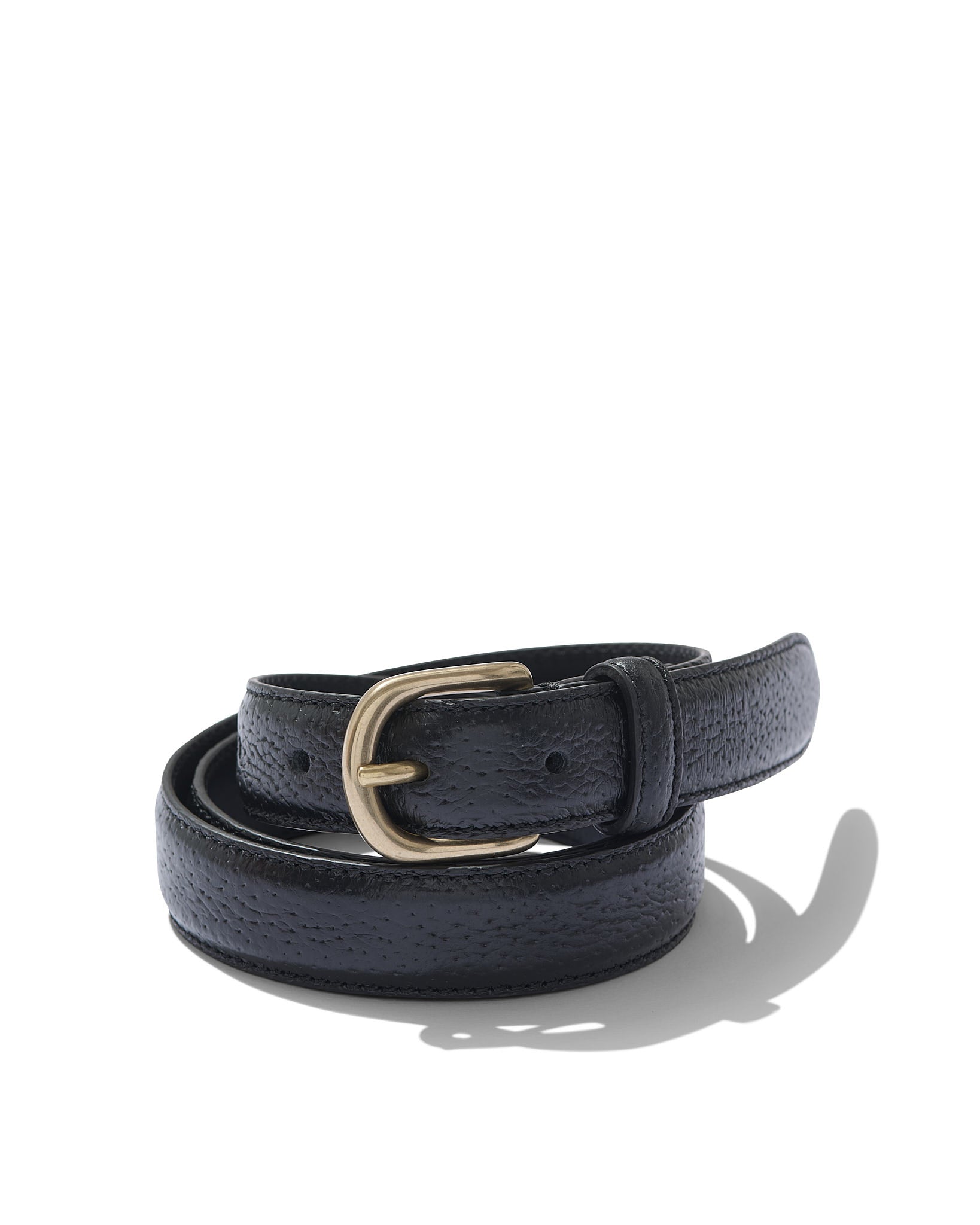 Classic Belt in Black Pigskin