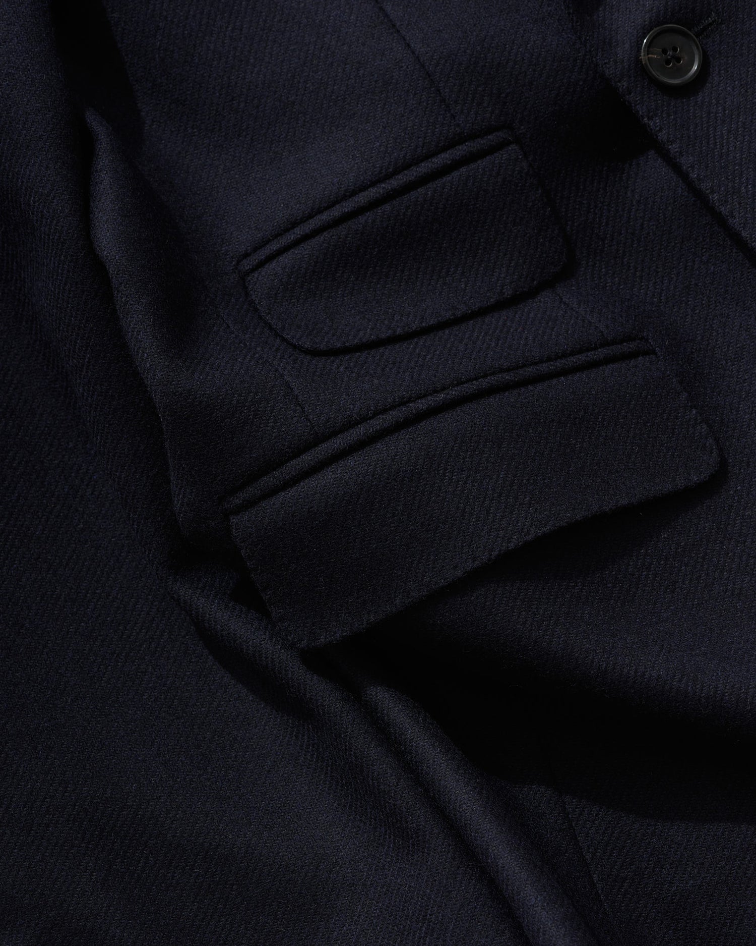 Double Breasted Jacket in Navy Twill