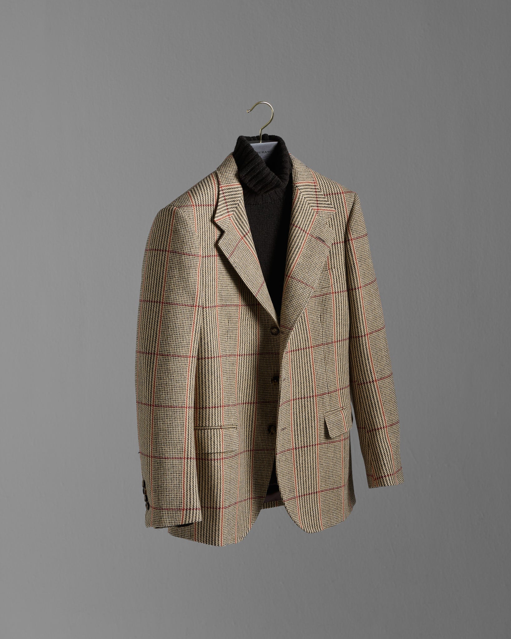 Single Breasted Jacket in Russell Plaid
