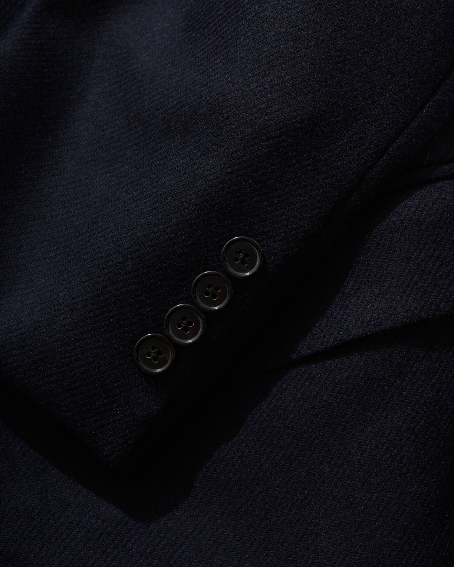 Single Breasted Jacket in Navy Twill