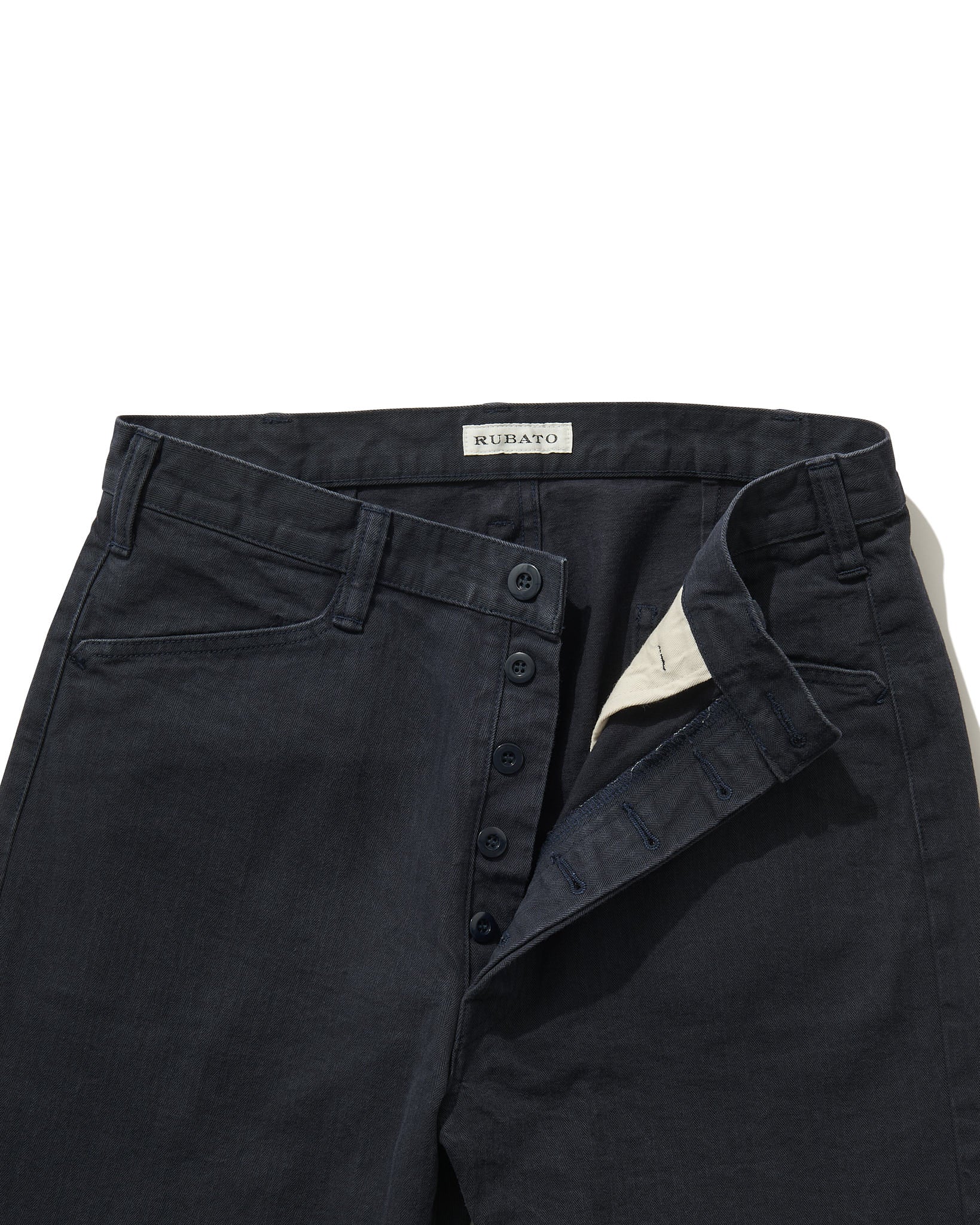 French Pocket Trouser in Navy HBT