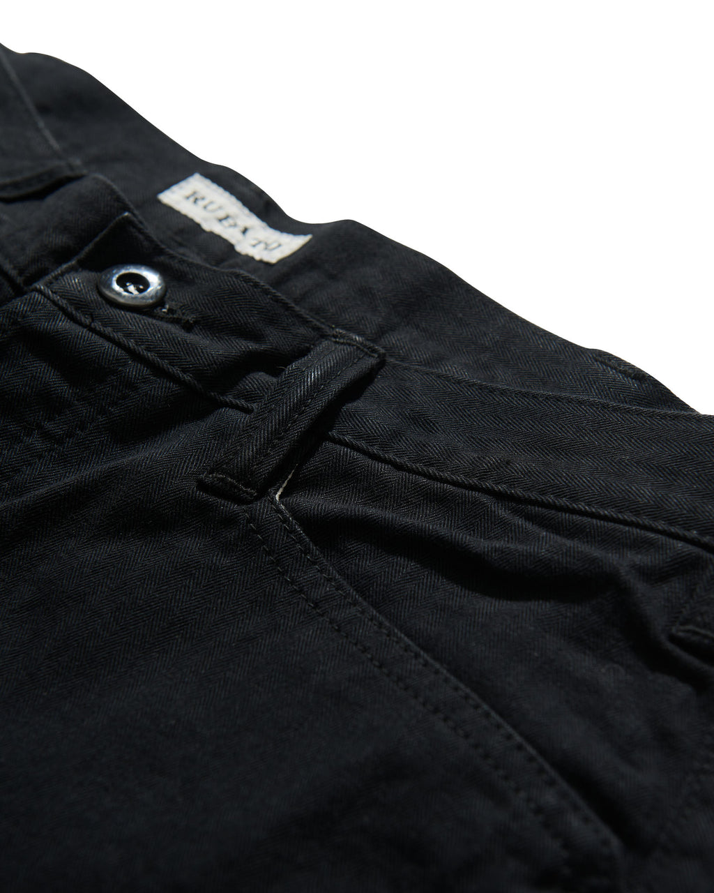 French Pocket Trouser in Black HBT