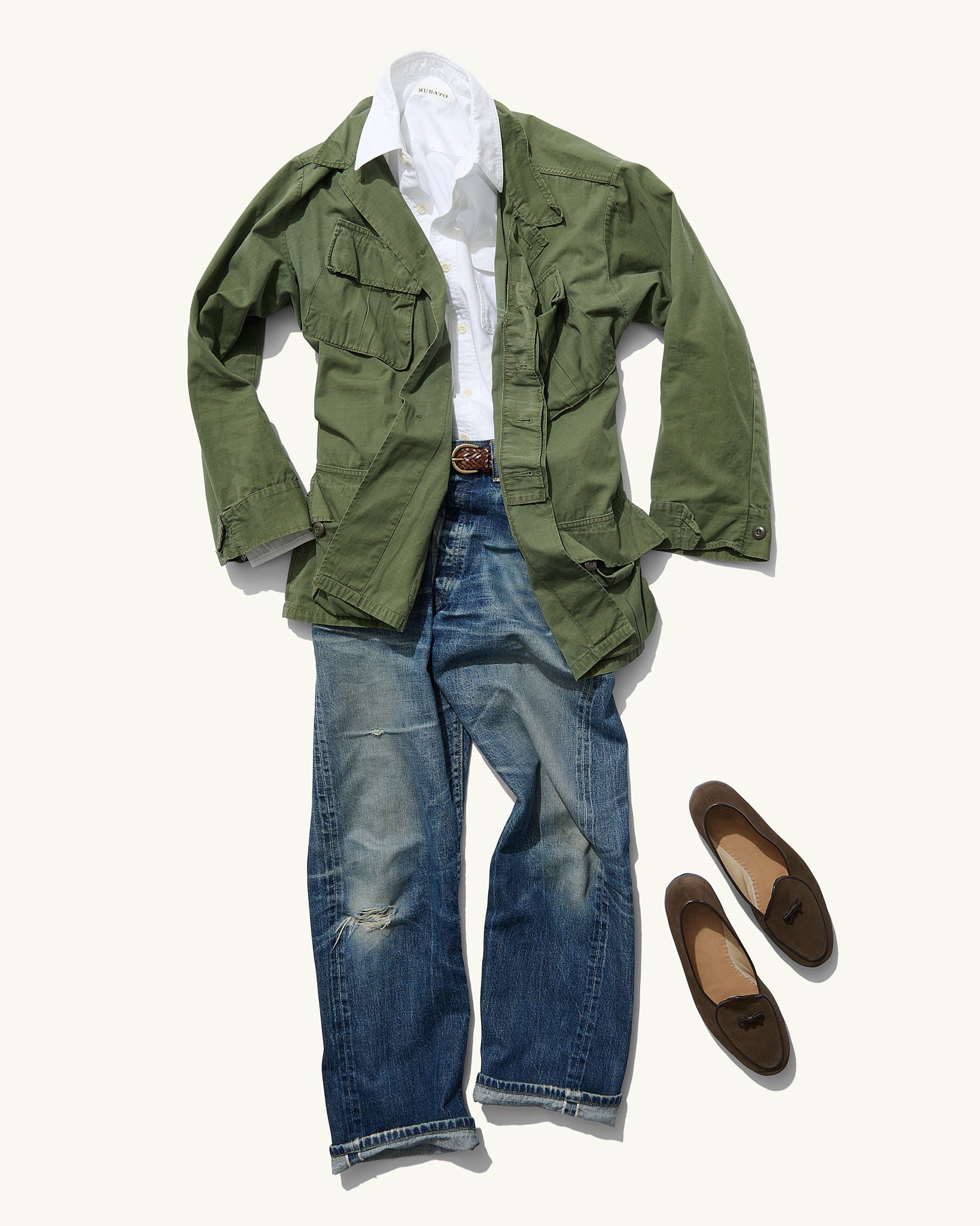 "R" Shirt in Classic White