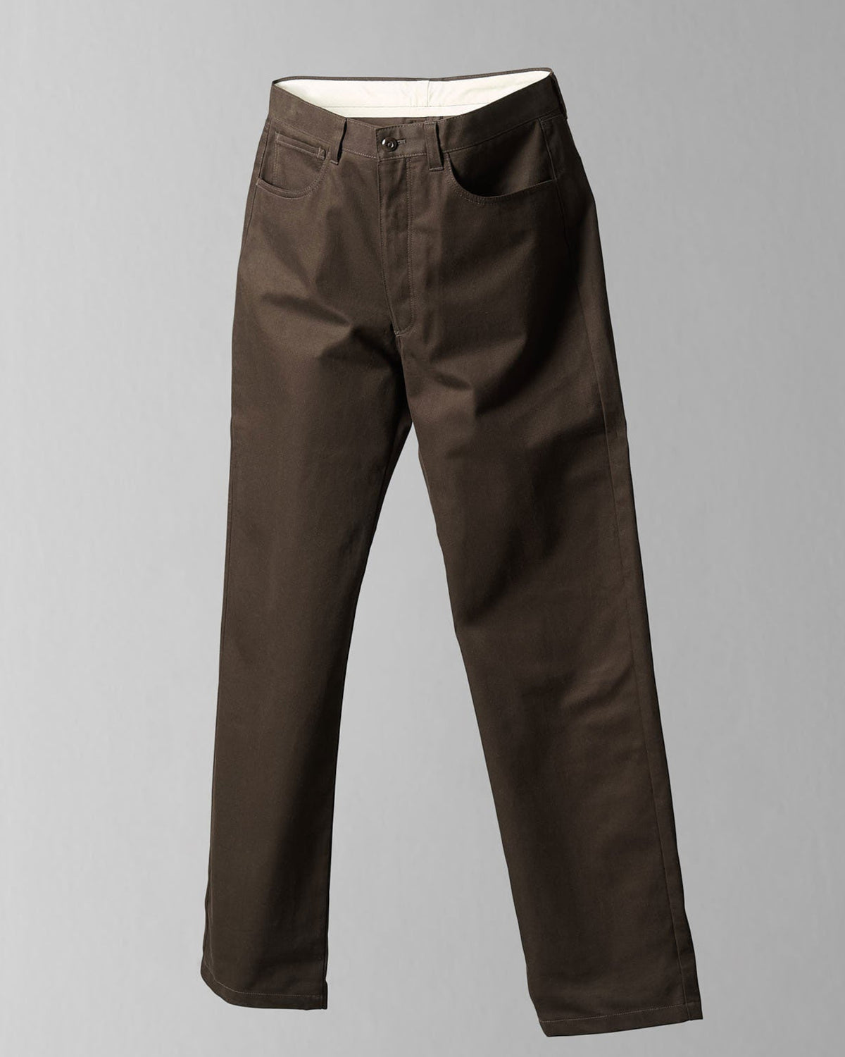 5-Pkt Trousers in Dark Brown Moleskin