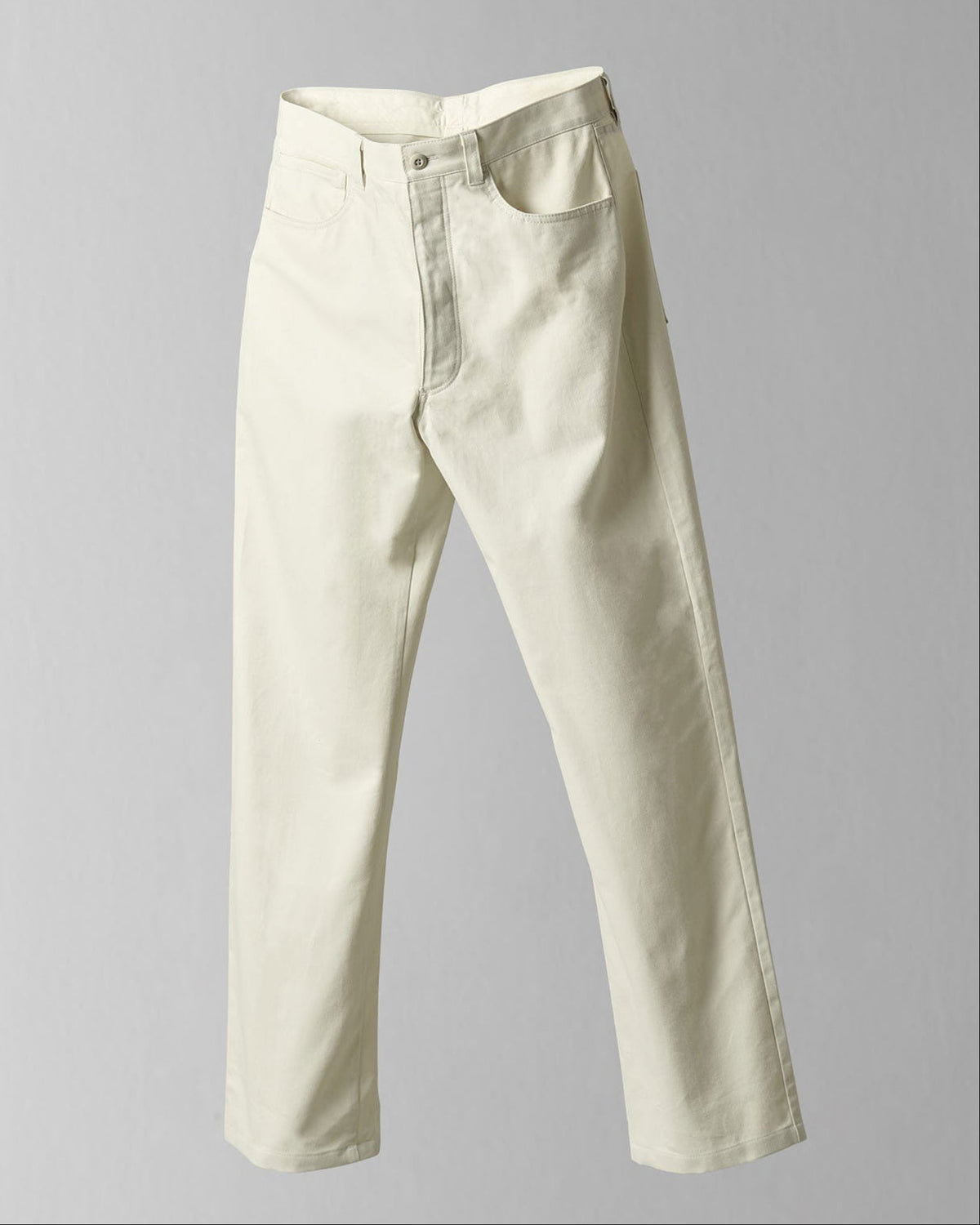 5-Pkt Trousers in Ecru Moleskin