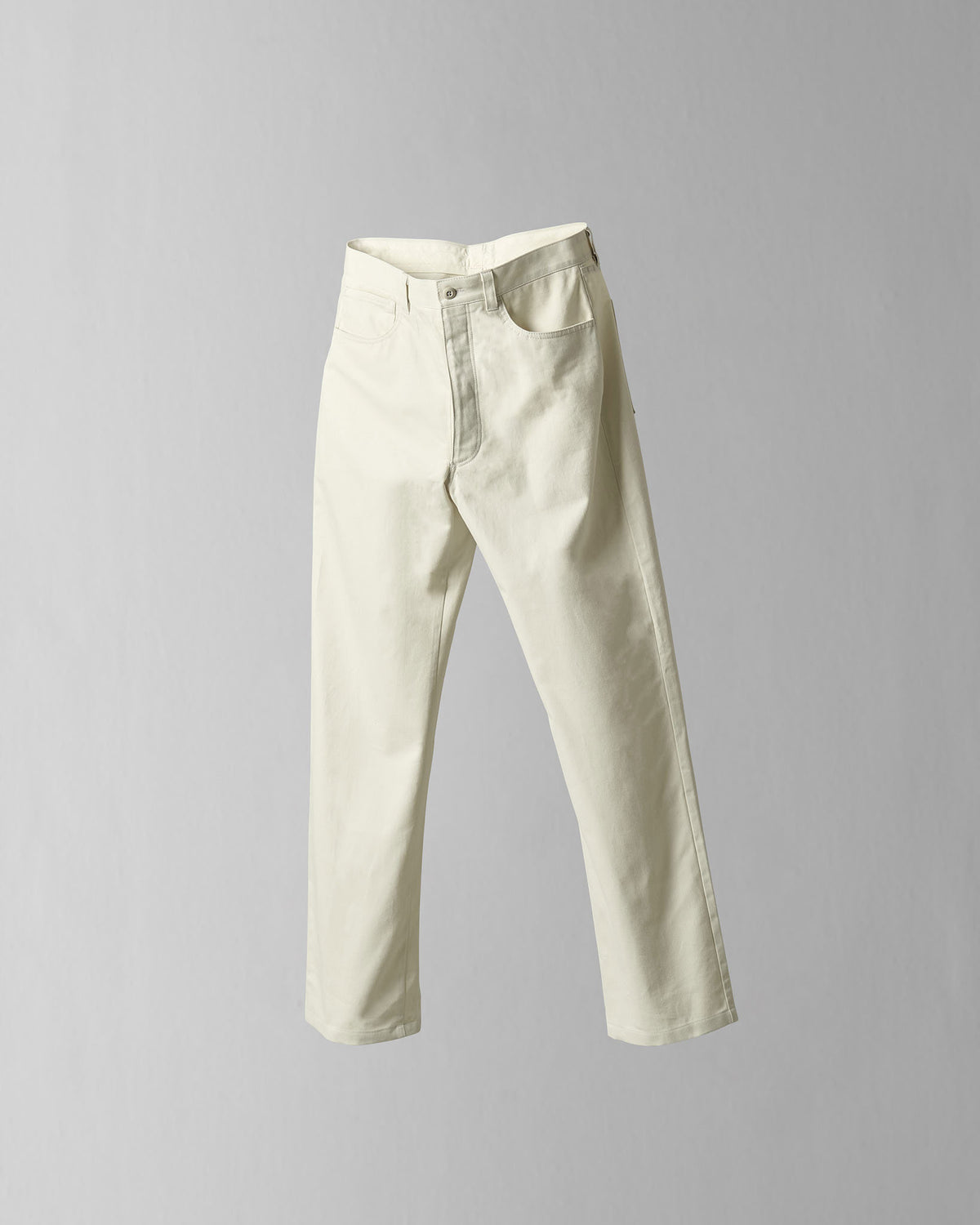5-pkt trousers in Ecru