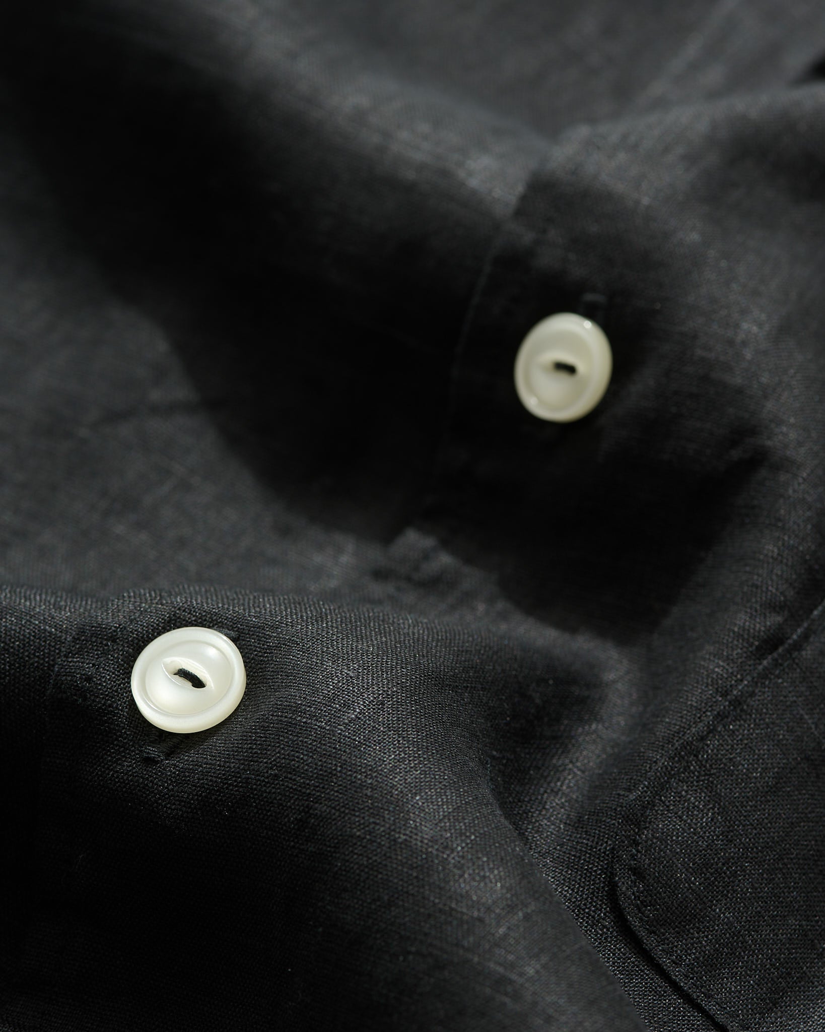 Camp Collar Shirt in Black
