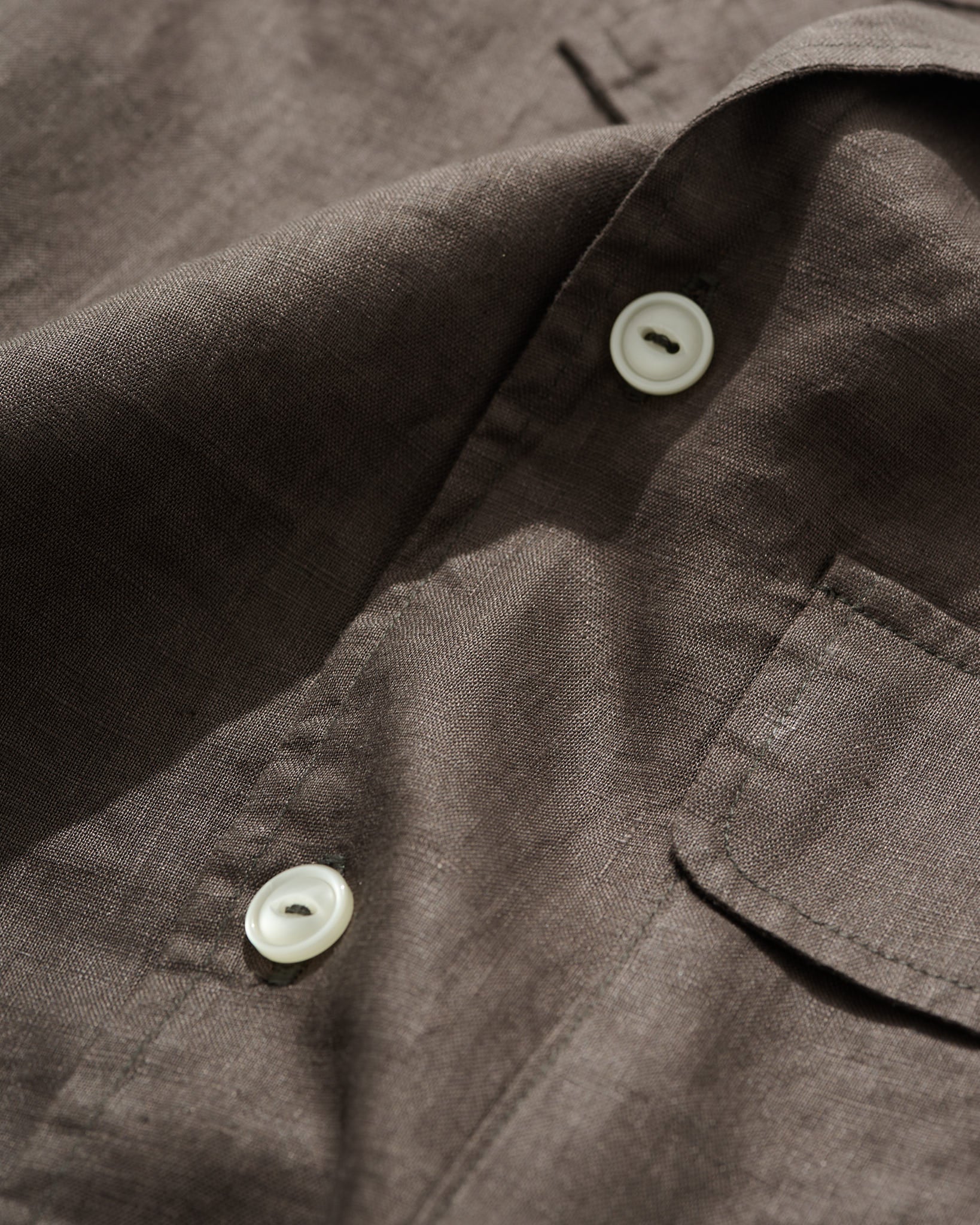 Camp Collar Shirt in Brown