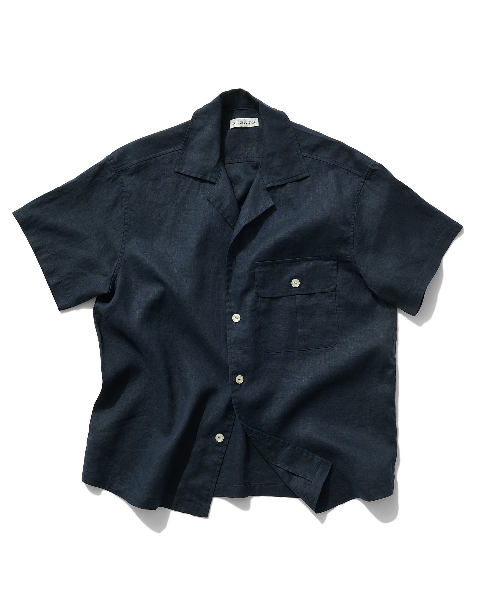 Camp Collar Shirt in Navy