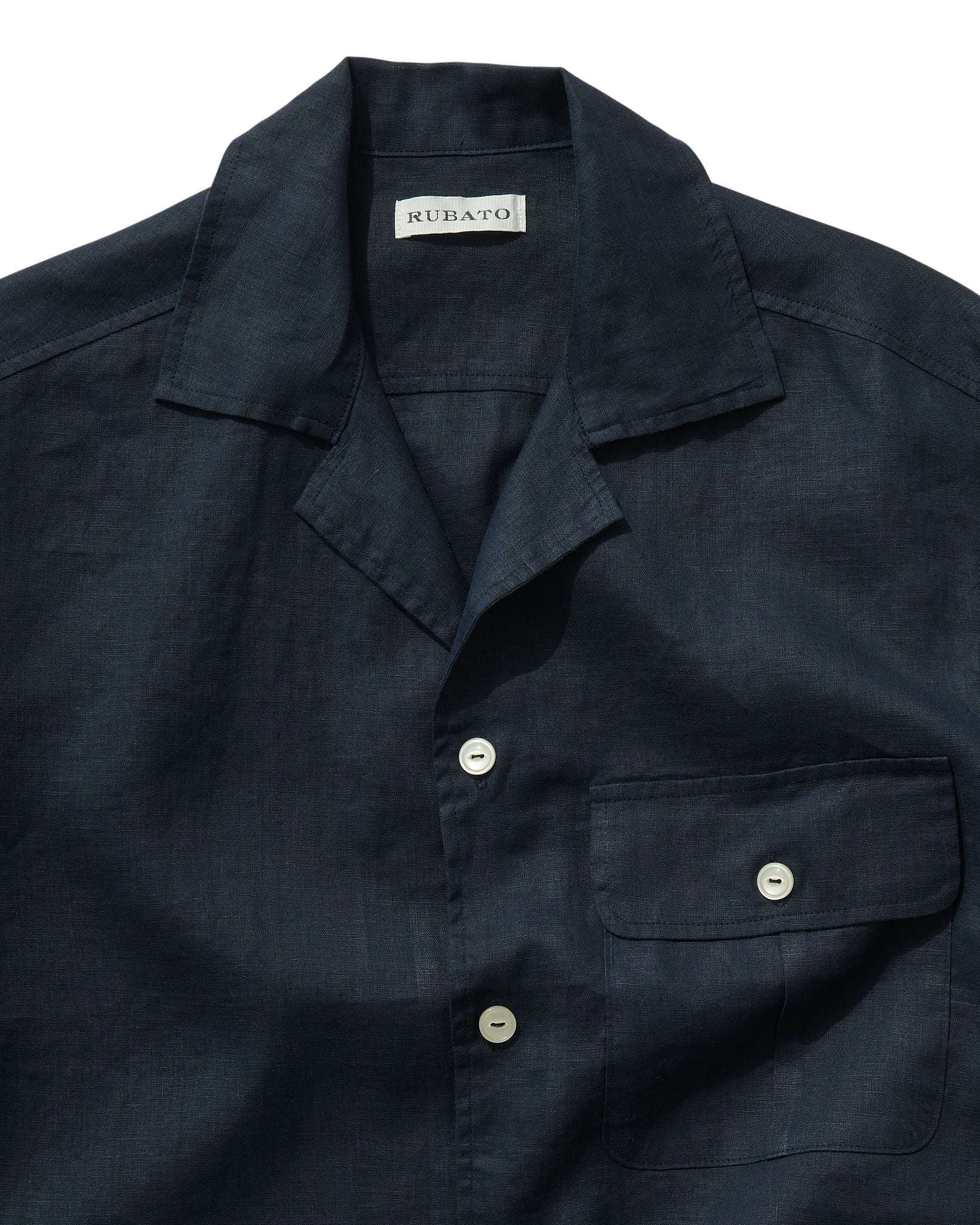 Camp Collar Shirt in Navy