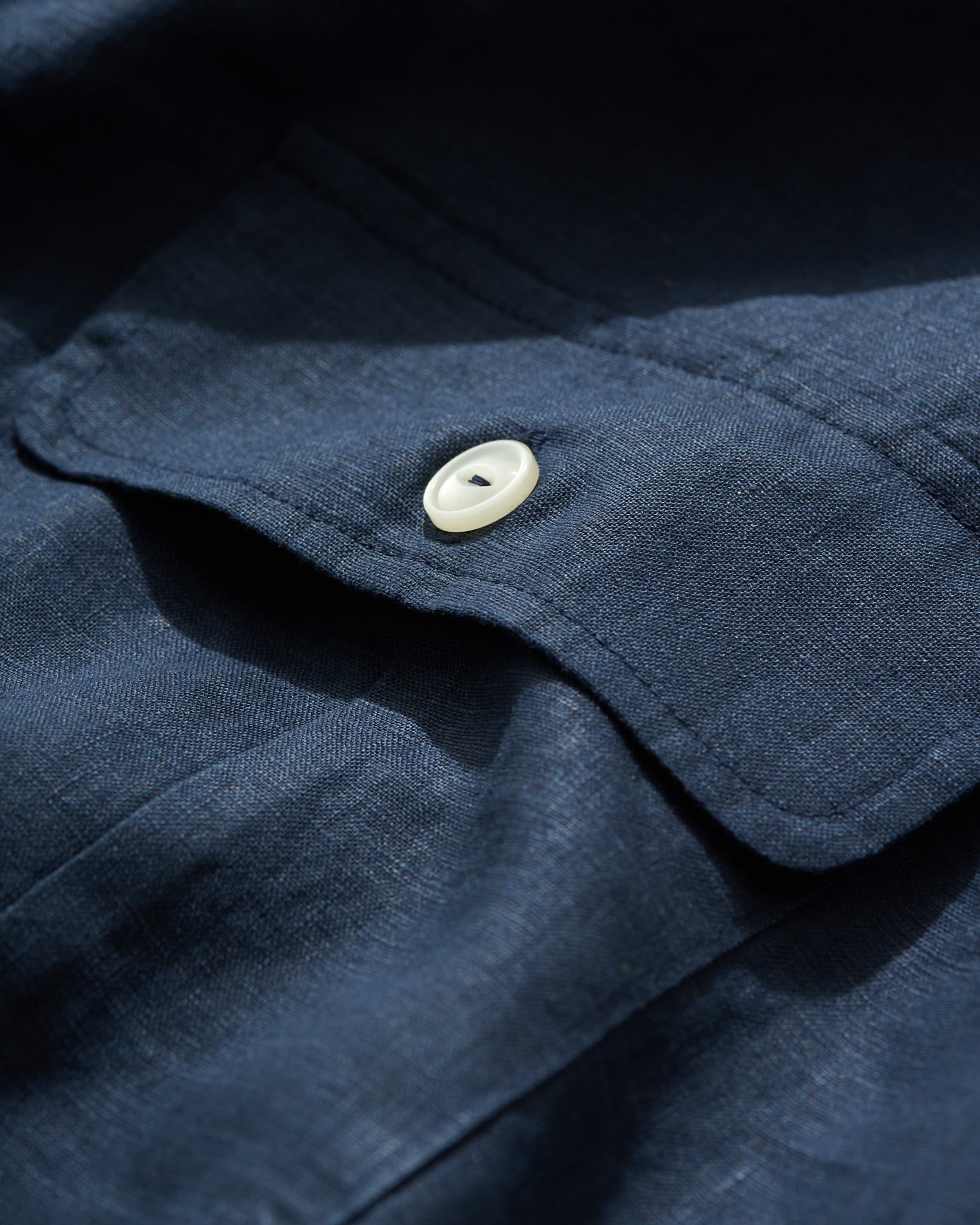 Camp Collar Shirt in Navy