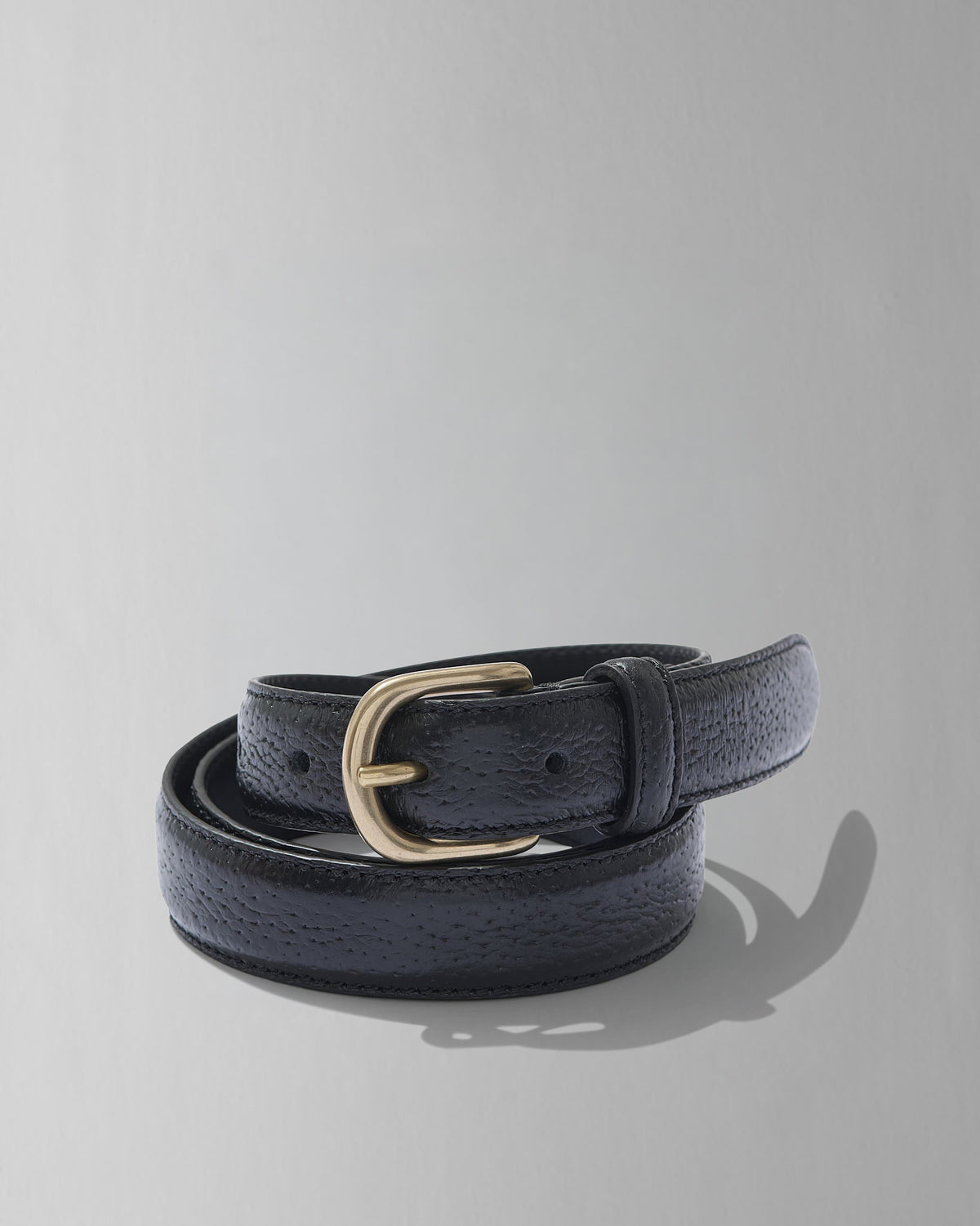 Classic Belt in Black Pigskin