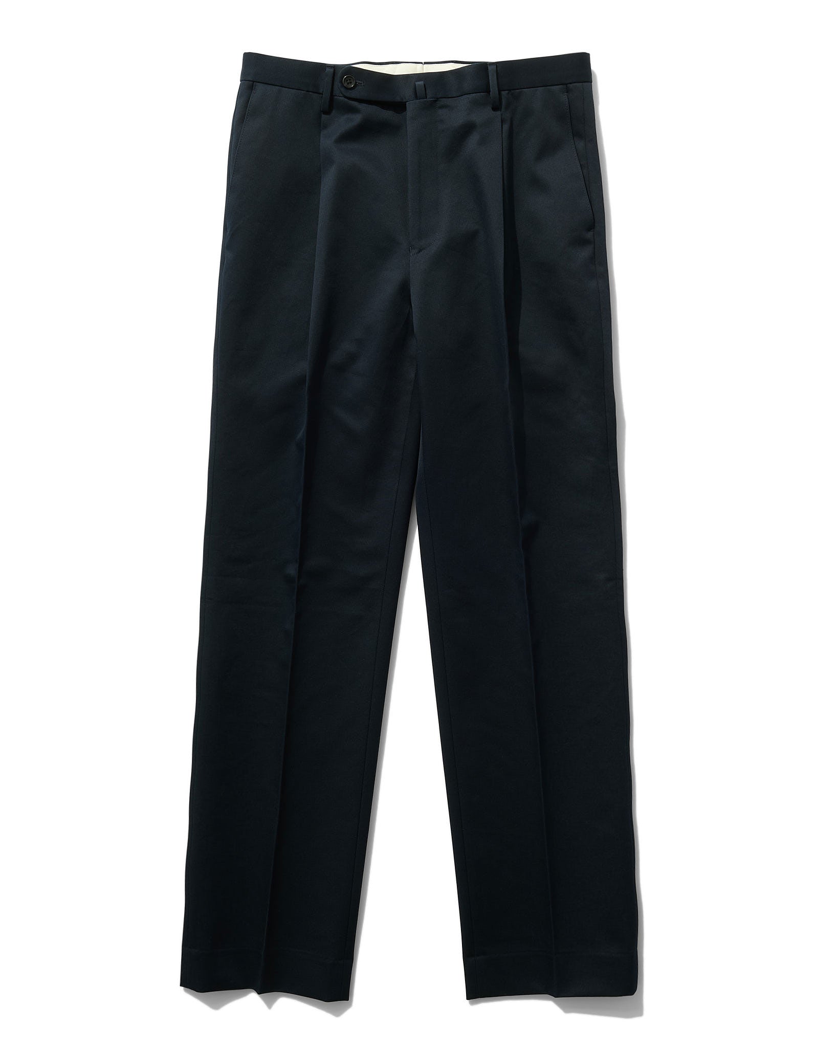 Cotton Slacks in Navy