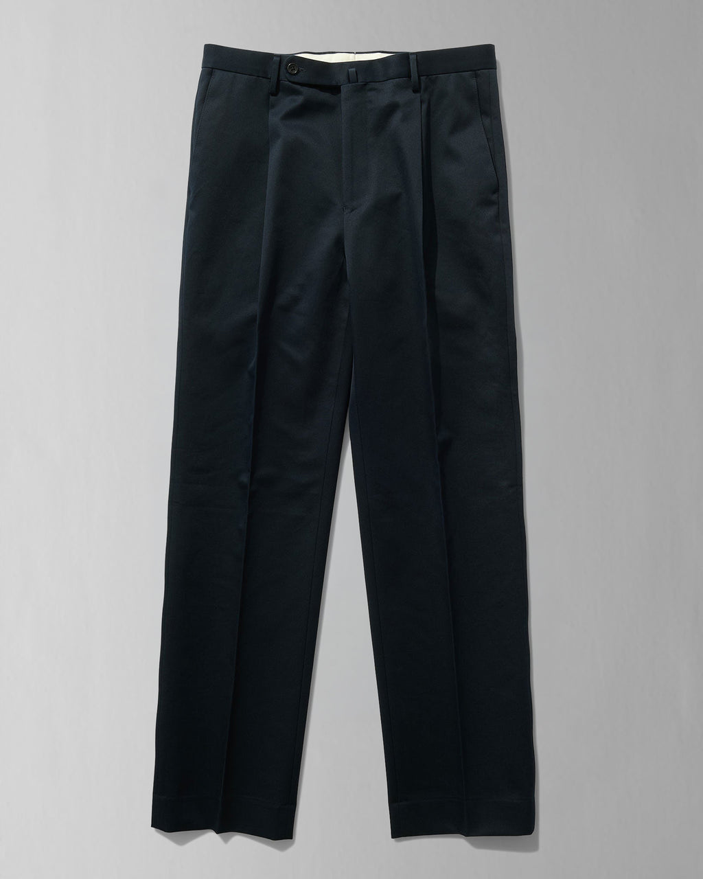 Cotton Slacks in Navy